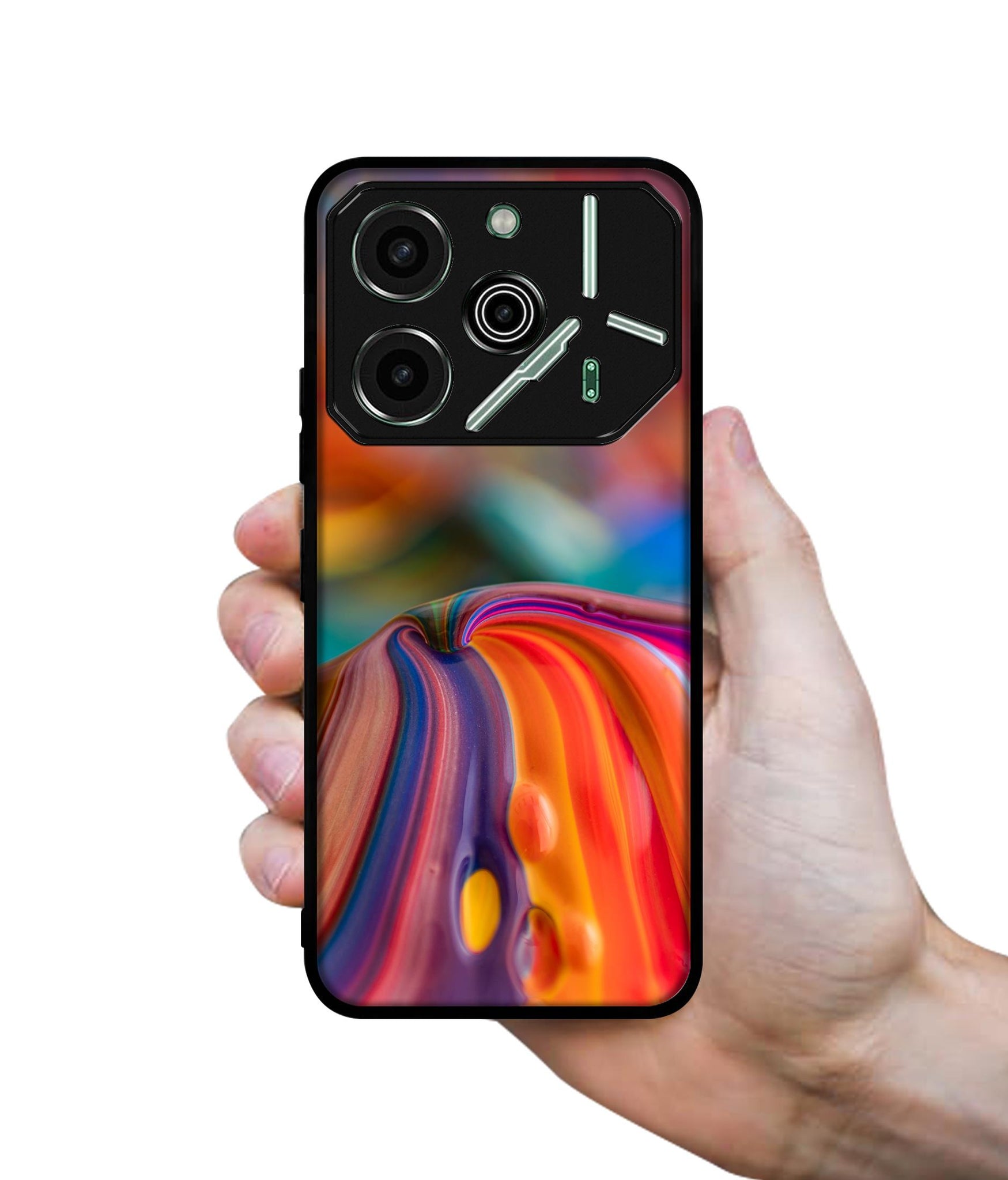 Rainbow Colors Designer 2D Printed Back Case Cover for Tecno Pova 6 Pro 5G