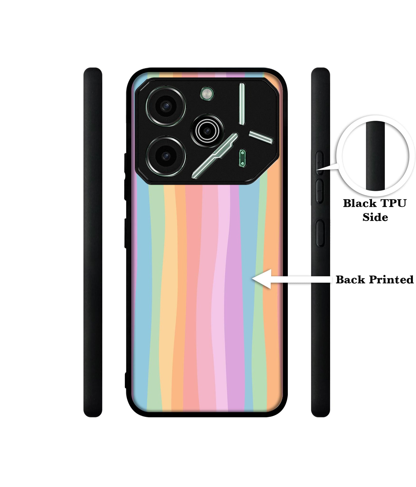 Cool Rainbow Designer 2D Printed Back Case Cover for Tecno Pova 6 Pro 5G