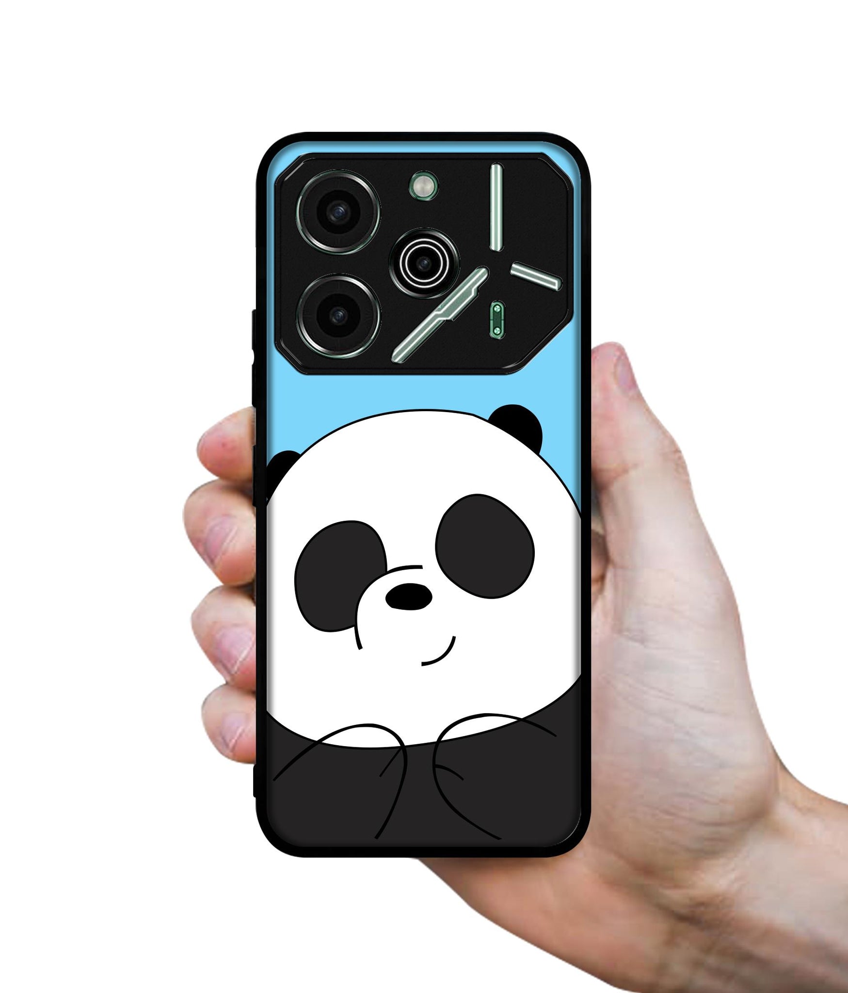 Cute Panda Designer 2D Printed Back Case Cover for Tecno Pova 6 Pro 5G