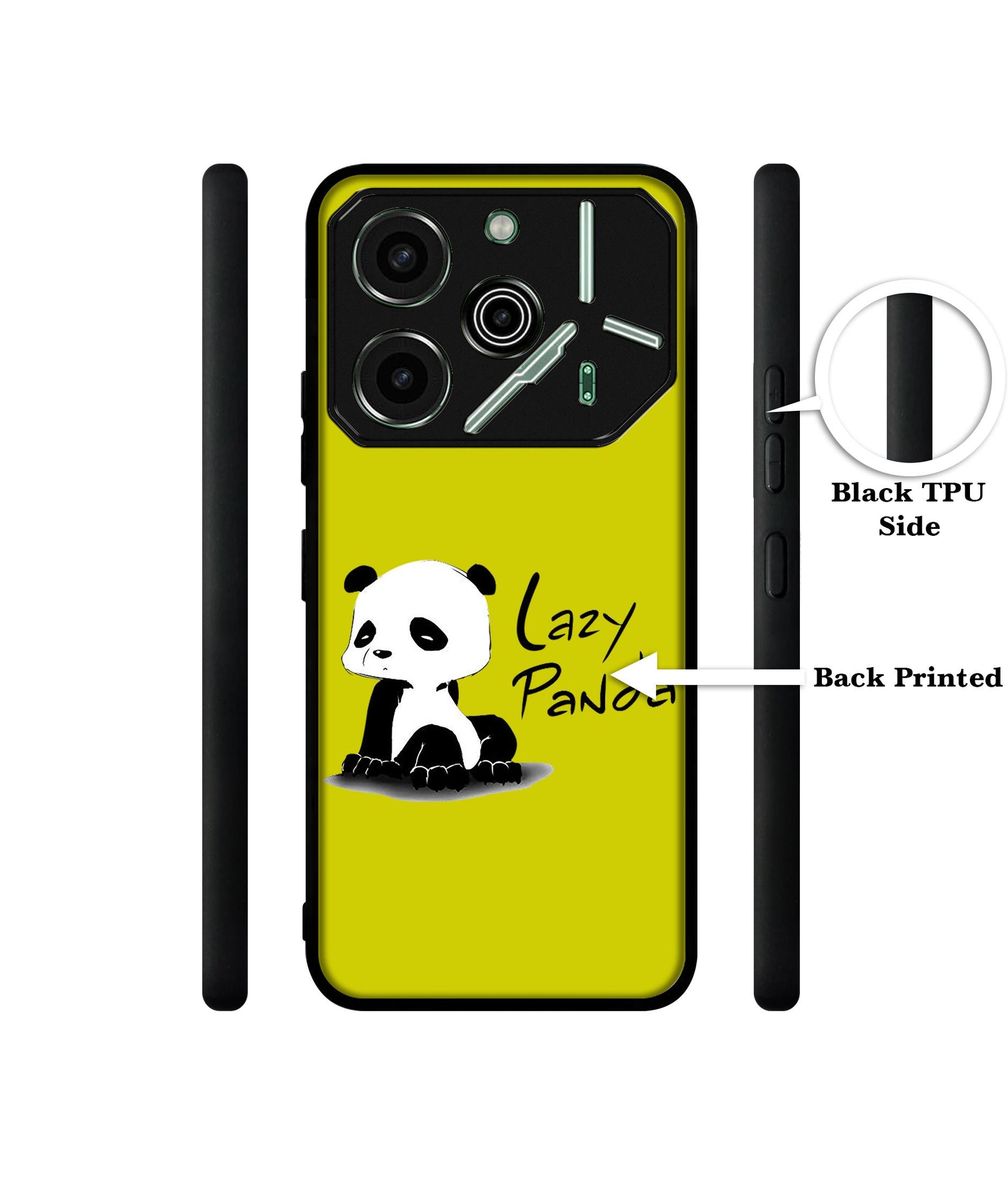 Lazy Panda Designer 2D Printed Back Case Cover for Tecno Pova 6 Pro 5G