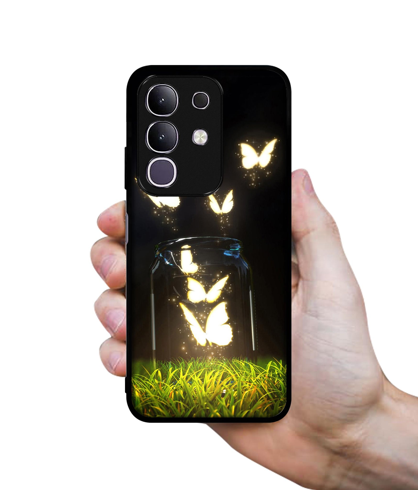 Butterfly Designer 2D Printed Back Case Cover for Vivo T4x 5G / Y29 4G / iQOO Z10x 5G