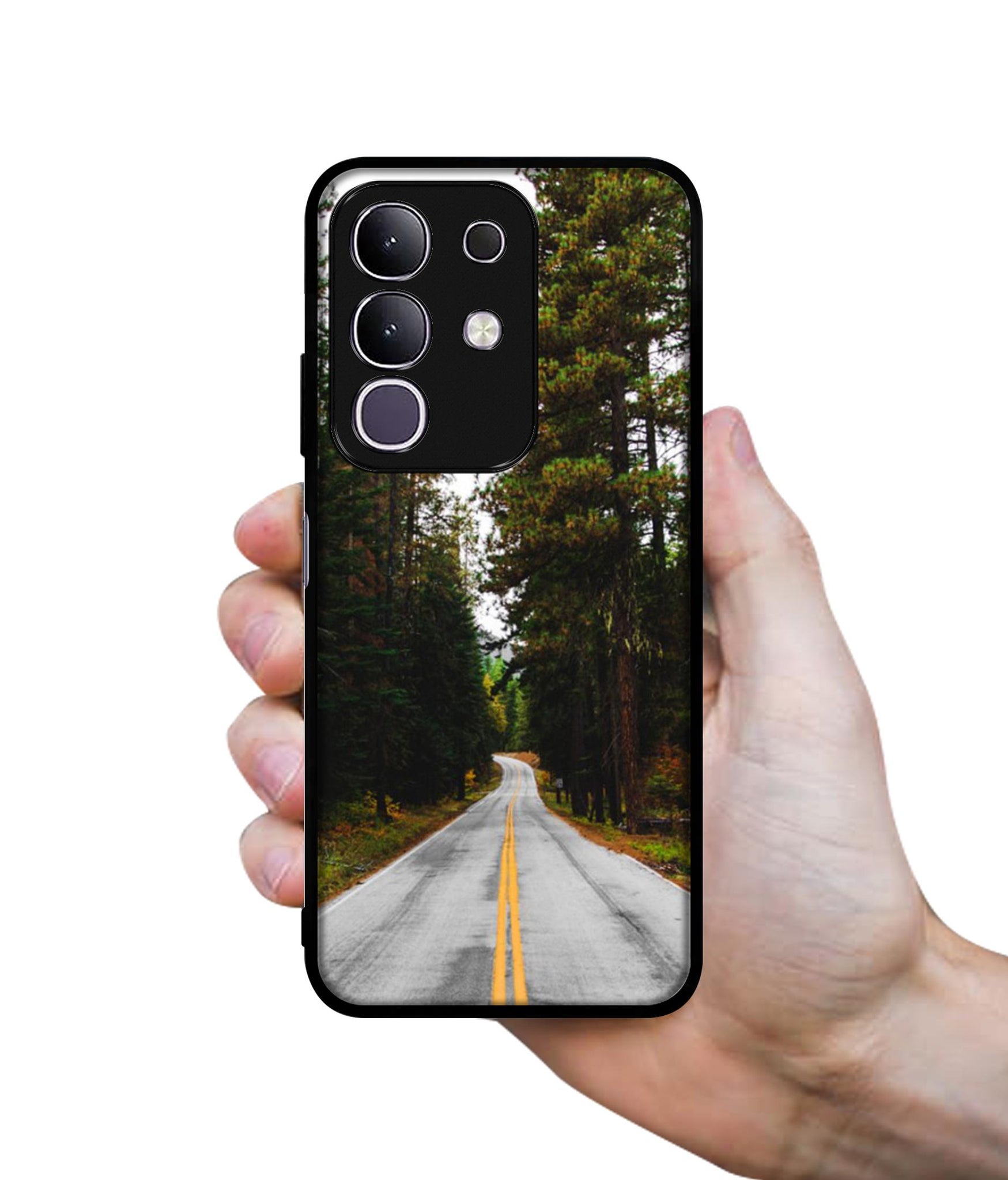 Road Photo Designer 2D Printed Back Case Cover for Vivo T4x 5G / Y29 4G / iQOO Z10x 5G
