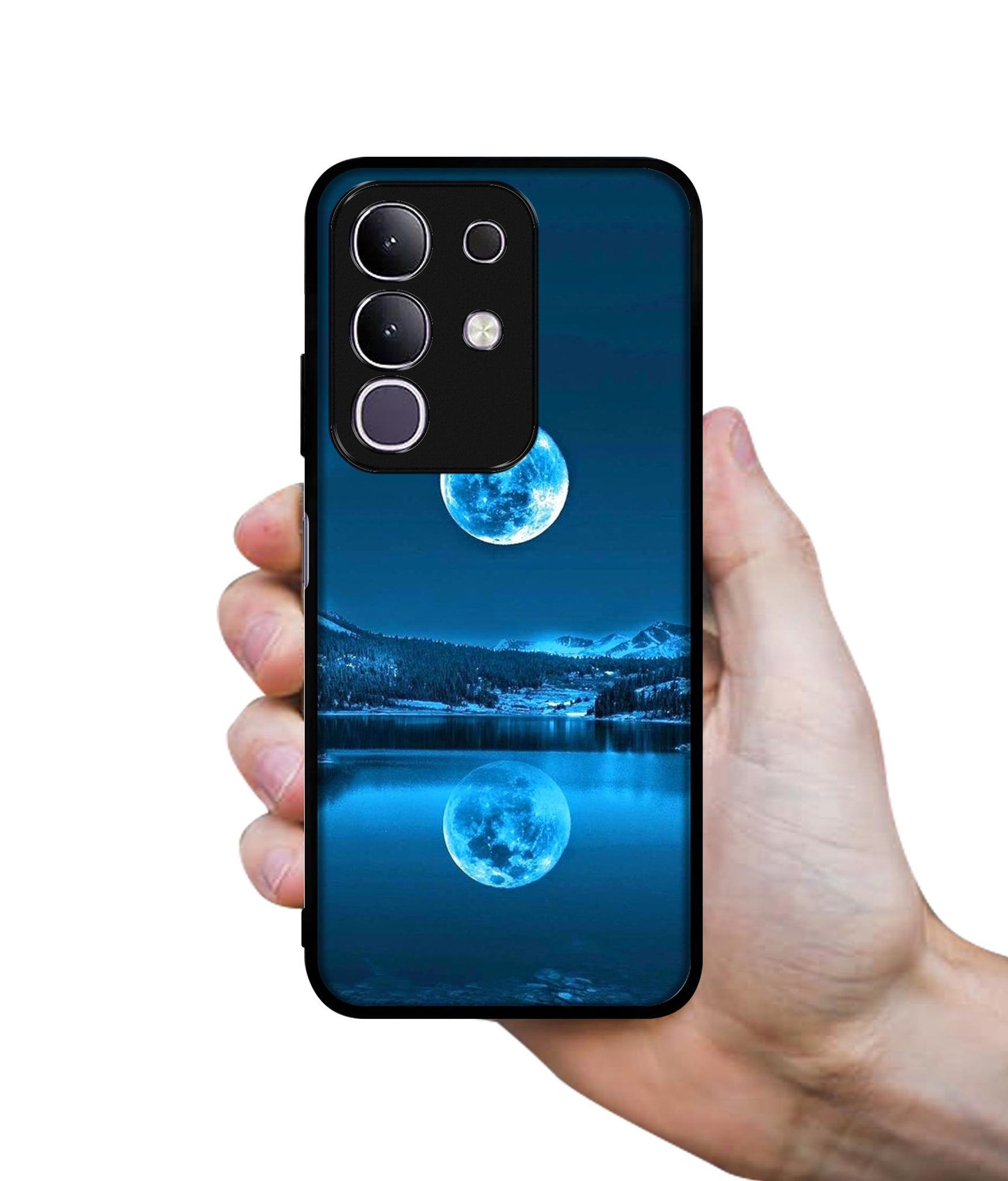 Awesome Moon Designer 2D Printed Back Case Cover for Vivo T4x 5G / Y29 4G / iQOO Z10x 5G