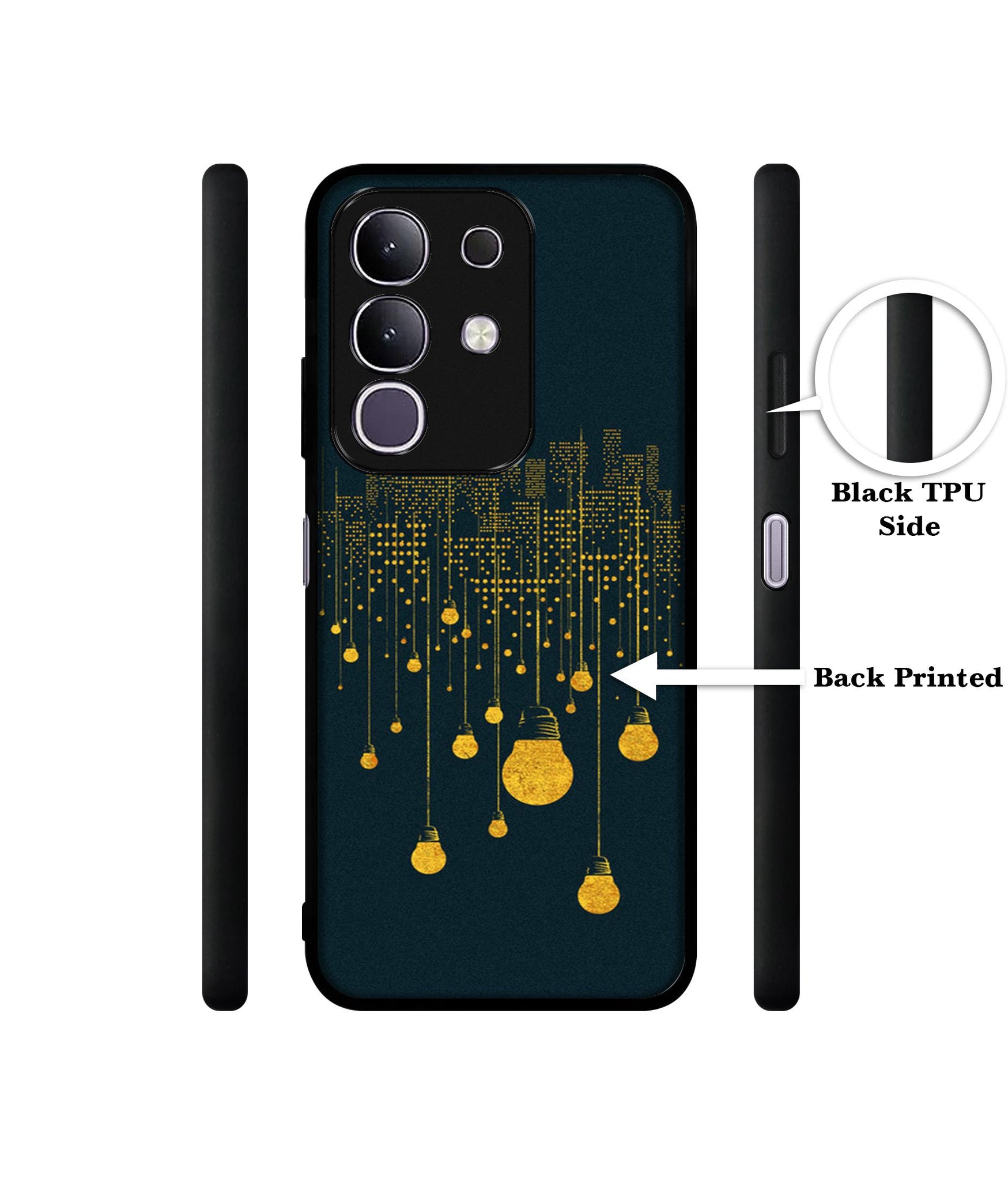 City Light Pattern Designer 2D Printed Back Case Cover for Vivo T4x 5G / Y29 4G / iQOO Z10x 5G