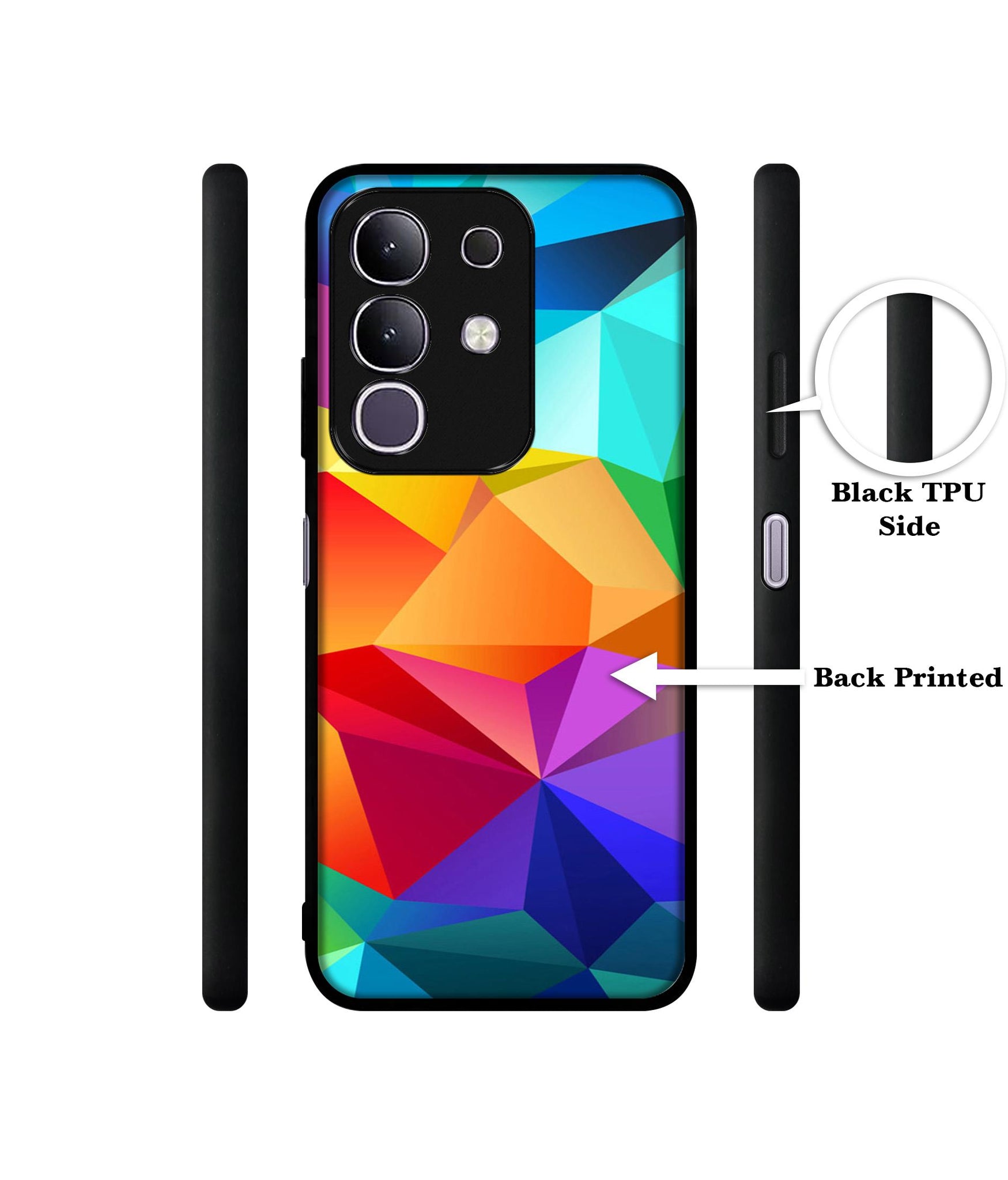 Colorful Pattern Designer 2D Printed Back Case Cover for Vivo T4x 5G / Y29 4G / iQOO Z10x 5G
