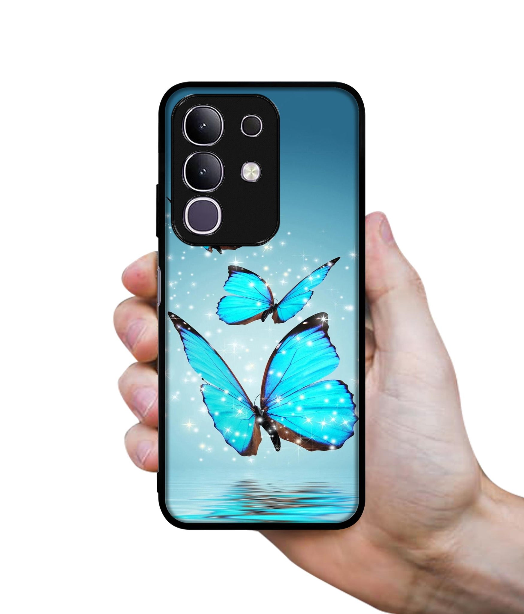 Flying Butterflies Designer 2D Printed Back Case Cover for Vivo T4x 5G / Y29 4G / iQOO Z10x 5G
