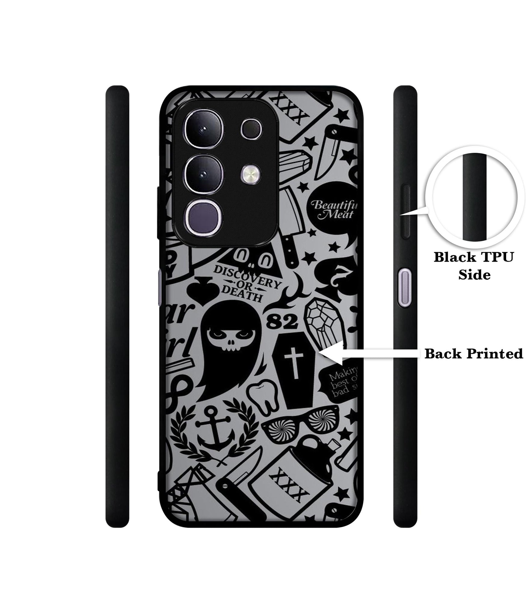 Discover Or Death Designer 2D Printed Back Case Cover for Vivo T4x 5G / Y29 4G / iQOO Z10x 5G