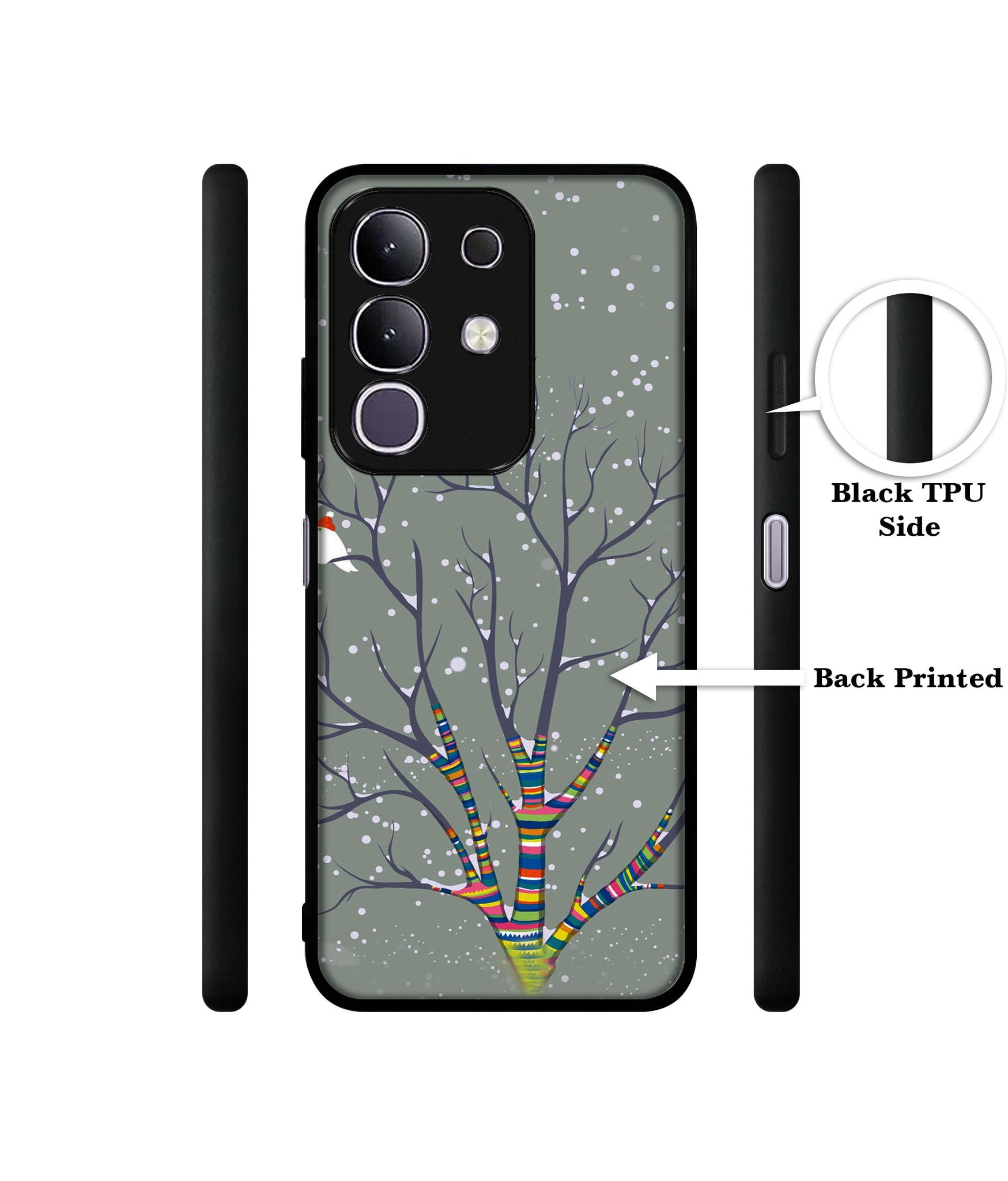 Winter Pattern Print Designer 2D Printed Back Case Cover for Vivo T4x 5G / Y29 4G / iQOO Z10x 5G