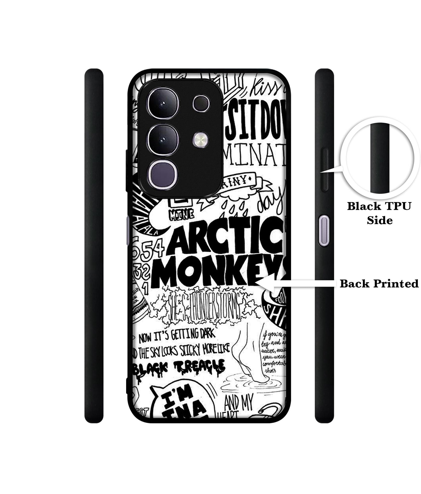 Arctic Monkeys Pattern Designer 2D Printed Back Case Cover for Vivo T4x 5G / Y29 4G / iQOO Z10x 5G