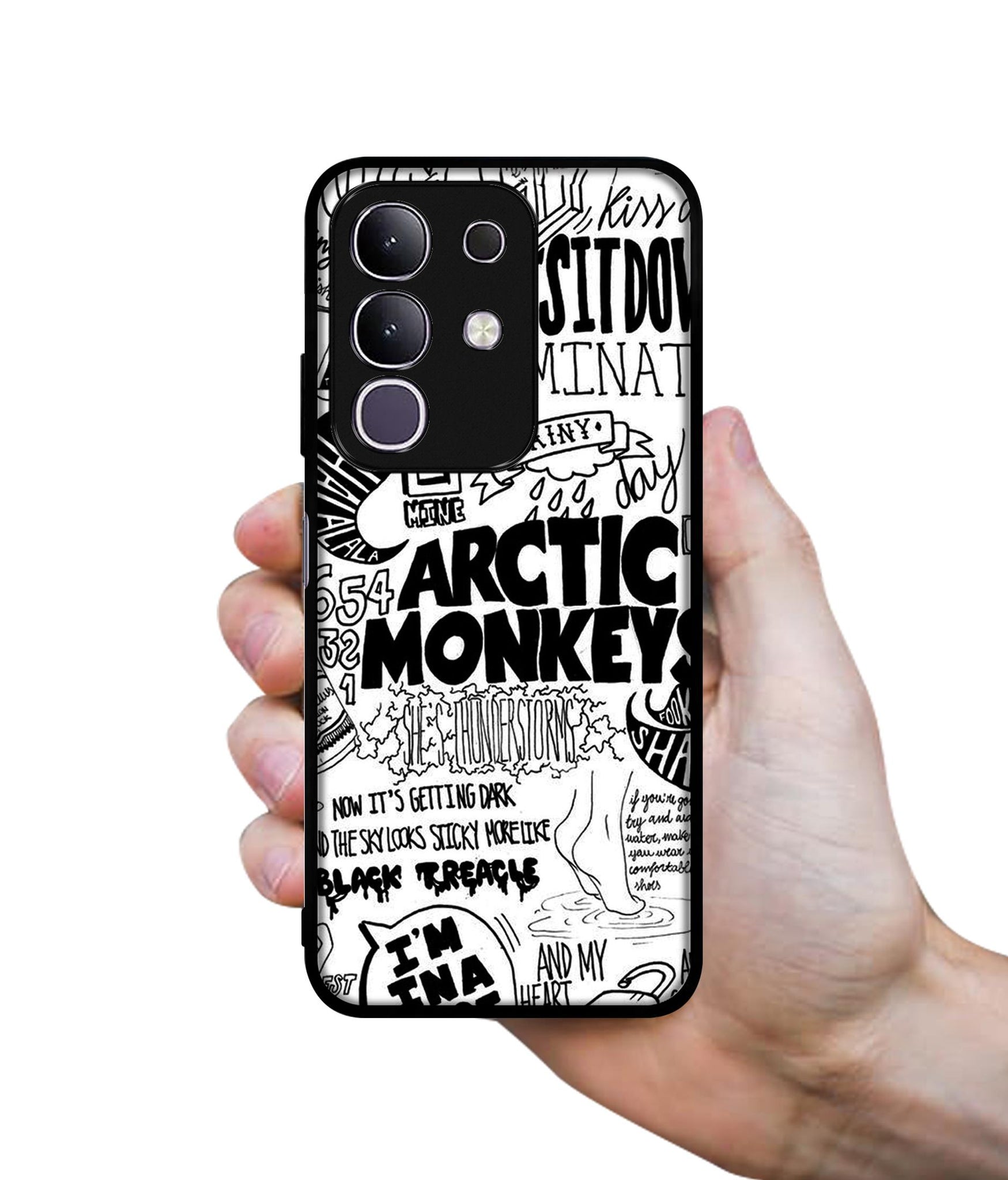 Arctic Monkeys Pattern Designer 2D Printed Back Case Cover for Vivo T4x 5G / Y29 4G / iQOO Z10x 5G