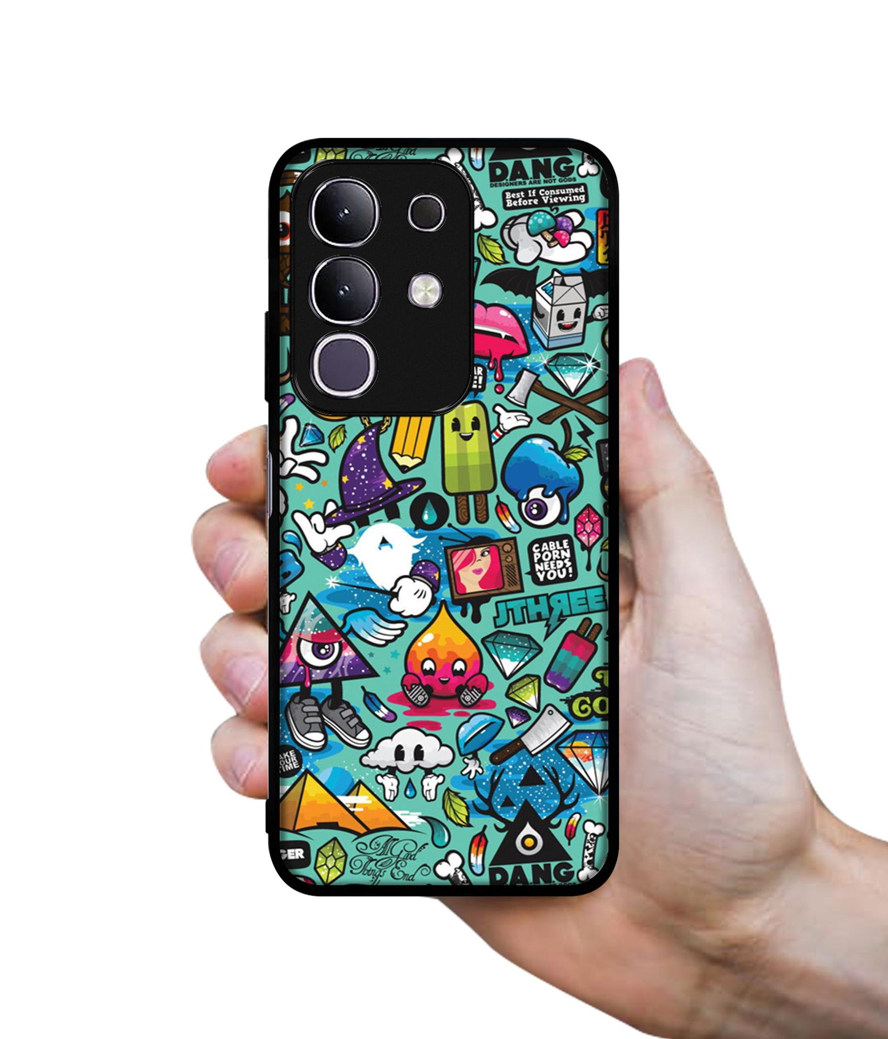 Crazy Designer 2D Printed Back Case Cover for Vivo T4x 5G / Y29 4G / iQOO Z10x 5G