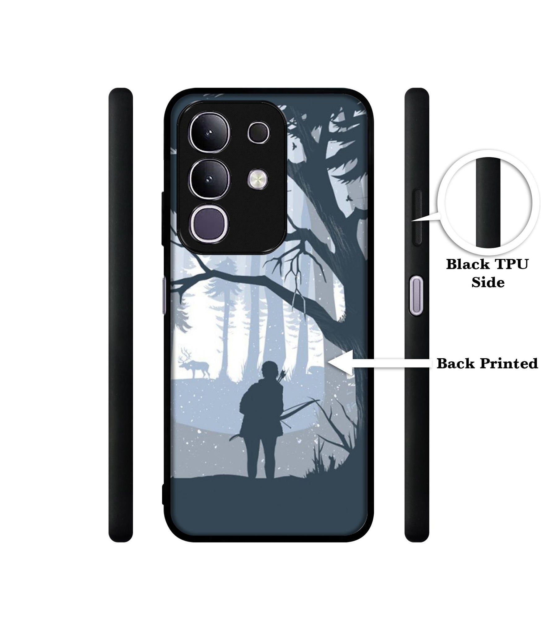 Hunter Designer 2D Printed Back Case Cover for Vivo T4x 5G / Y29 4G / iQOO Z10x 5G