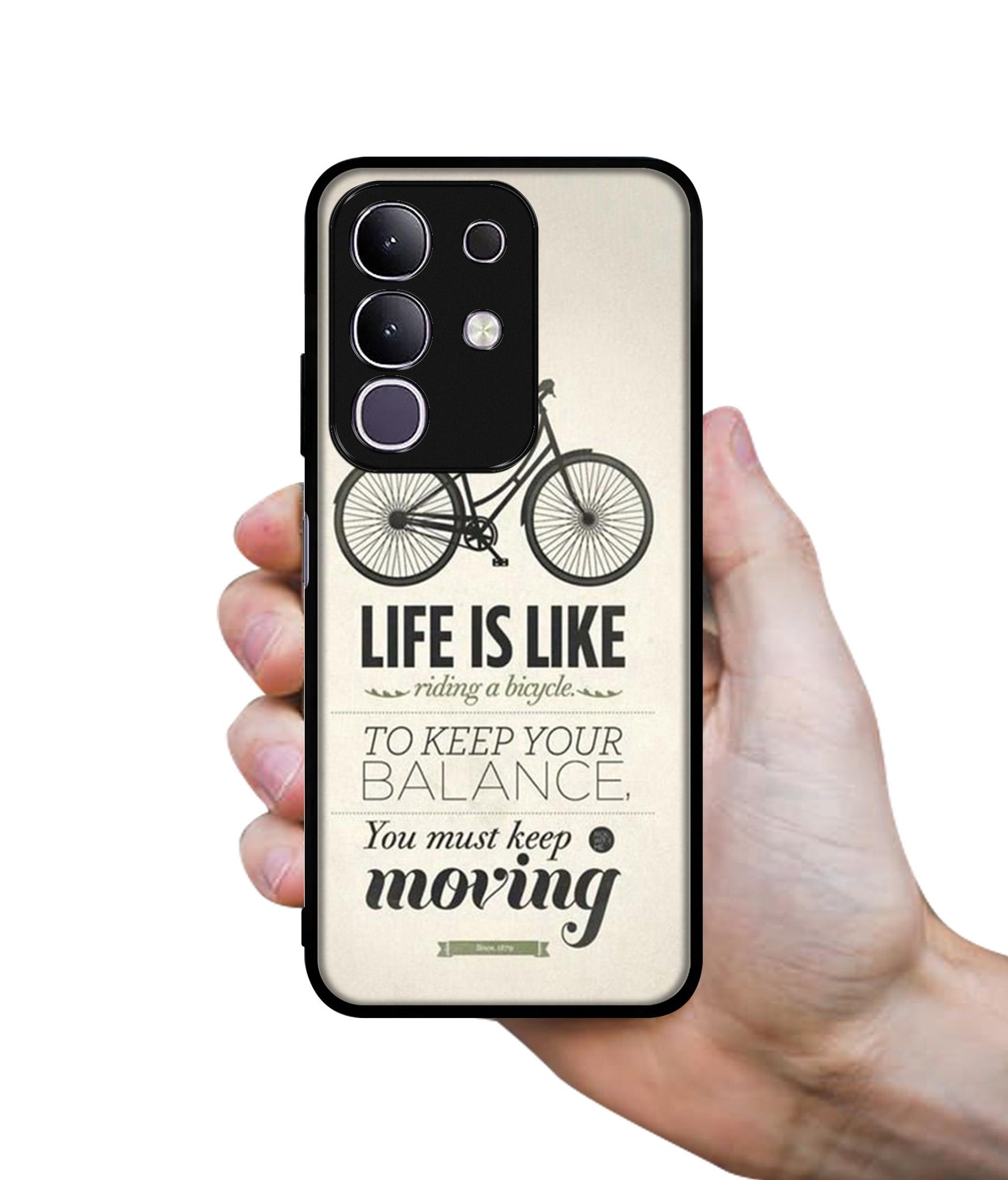 Life is Like Moving Designer 2D Printed Back Case Cover for Vivo T4x 5G / Y29 4G / iQOO Z10x 5G