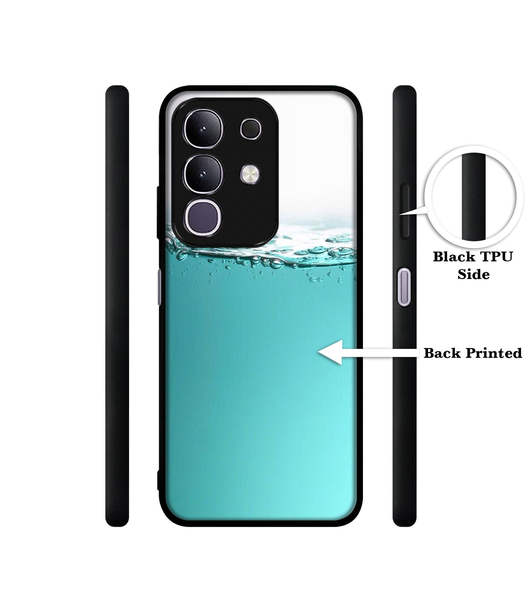Half Fill Designer 2D Printed Back Case Cover for Vivo T4x 5G / Y29 4G / iQOO Z10x 5G