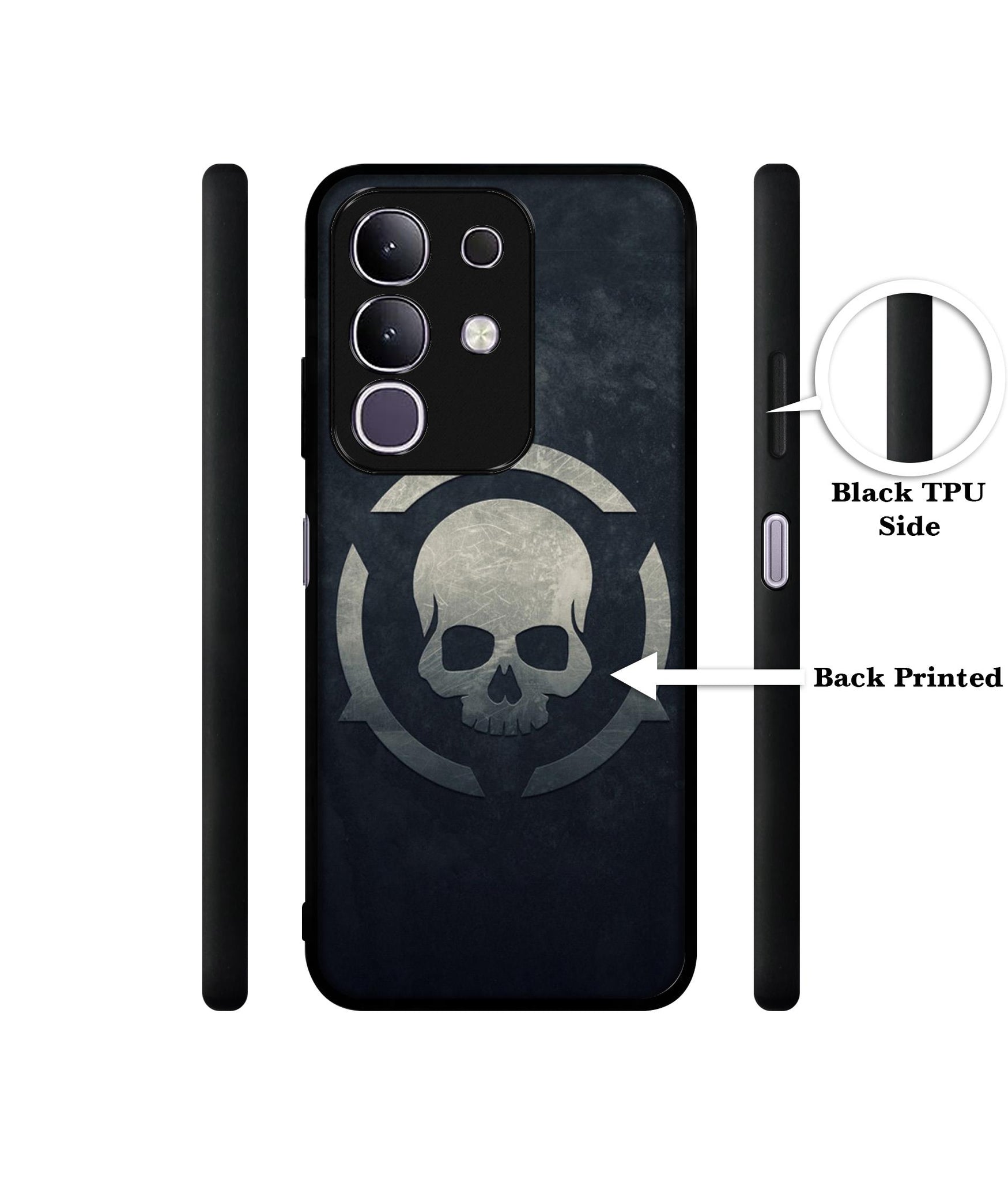 Skull Pattern Print Designer 2D Printed Back Case Cover for Vivo T4x 5G / Y29 4G / iQOO Z10x 5G