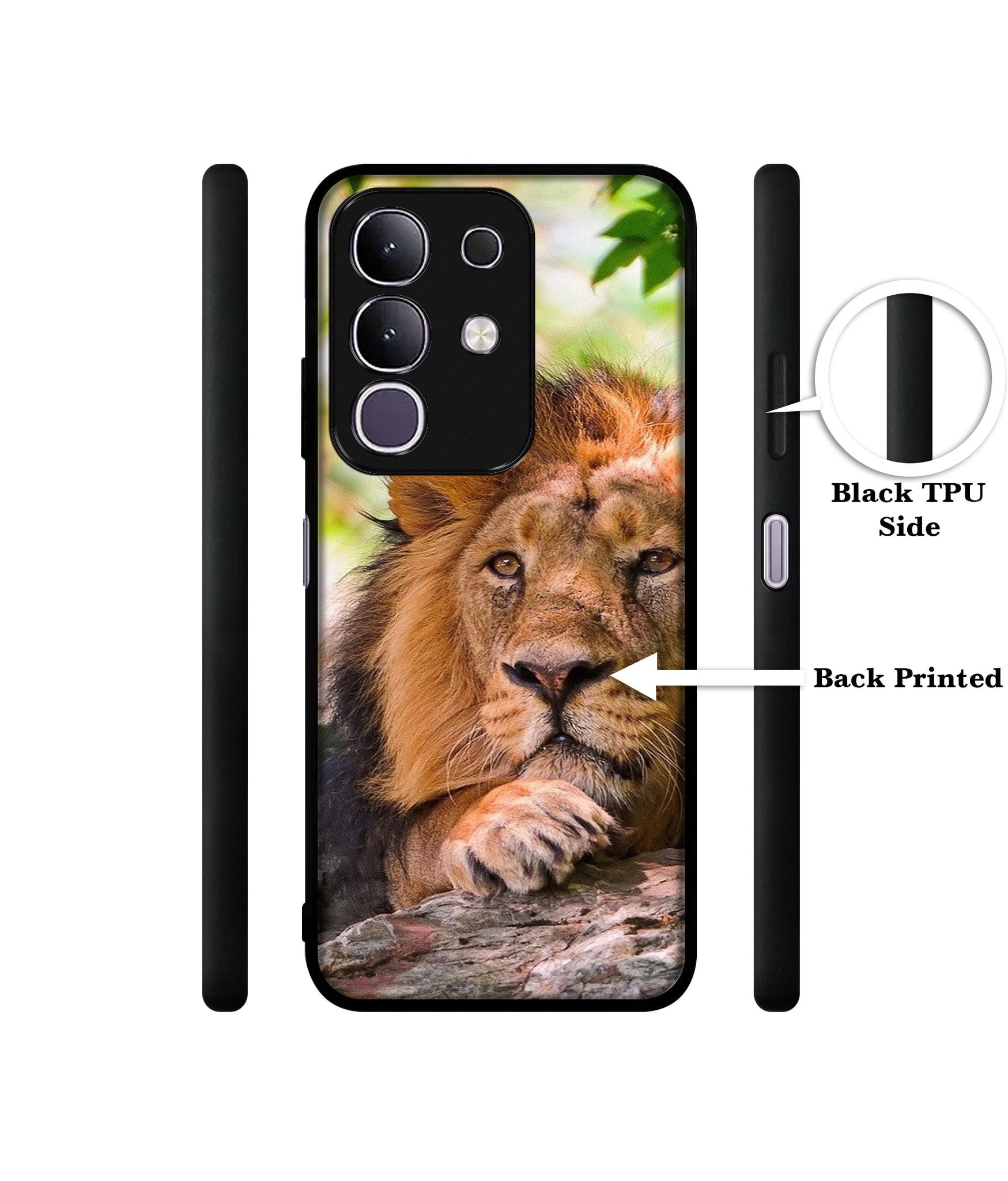 Tiger Pattern Print Designer 2D Printed Back Case Cover for Vivo T4x 5G / Y29 4G / iQOO Z10x 5G
