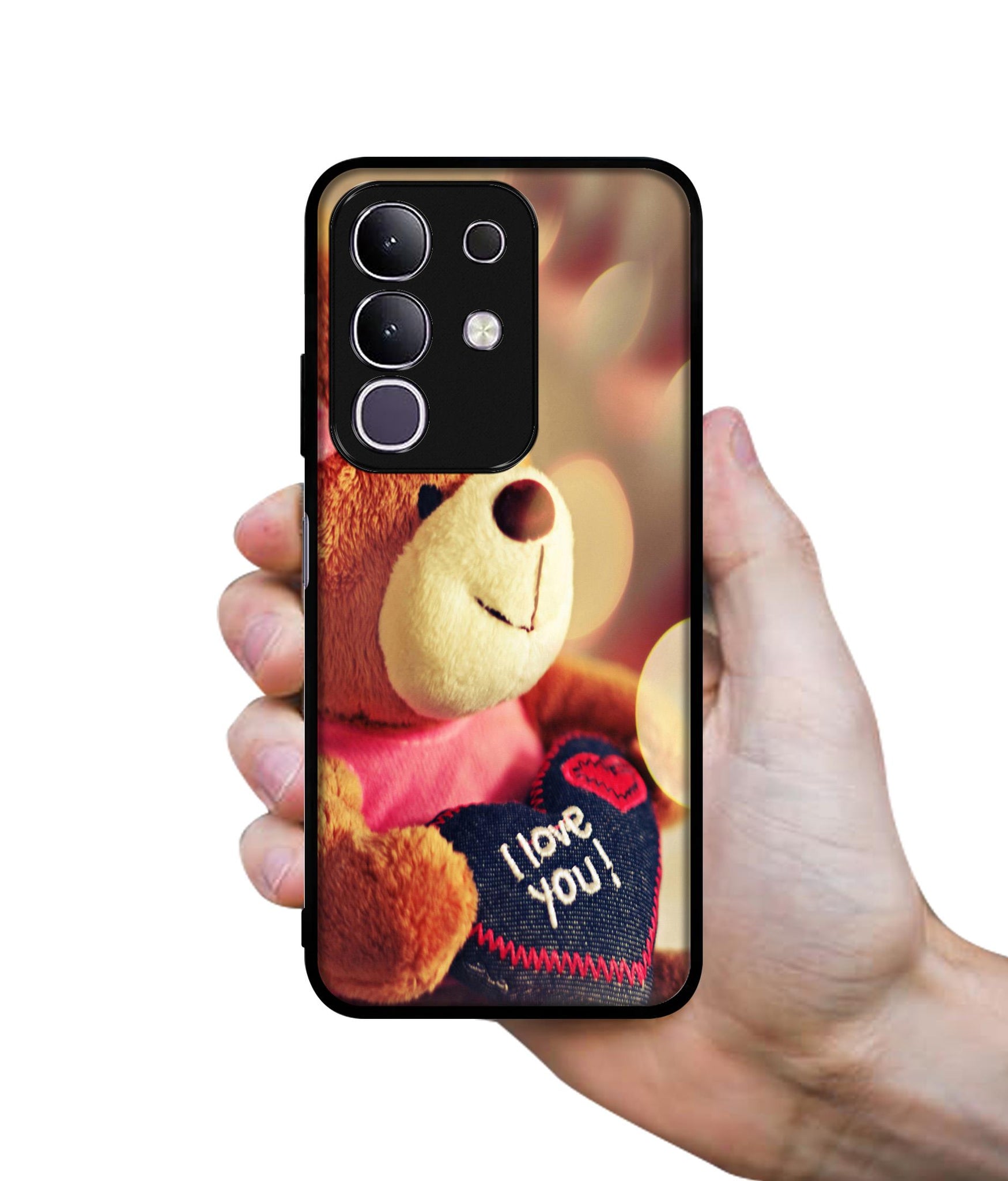 Teddy Bear Designer 2D Printed Back Case Cover for Vivo T4x 5G / Y29 4G / iQOO Z10x 5G