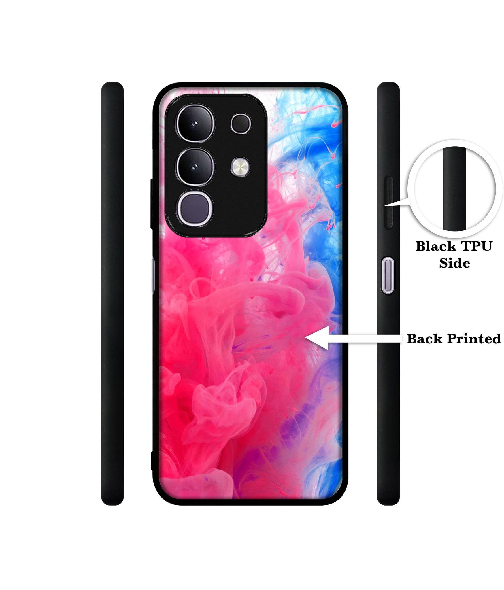 Fractal Paint Designer 2D Printed Back Case Cover for Vivo T4x 5G / Y29 4G / iQOO Z10x 5G