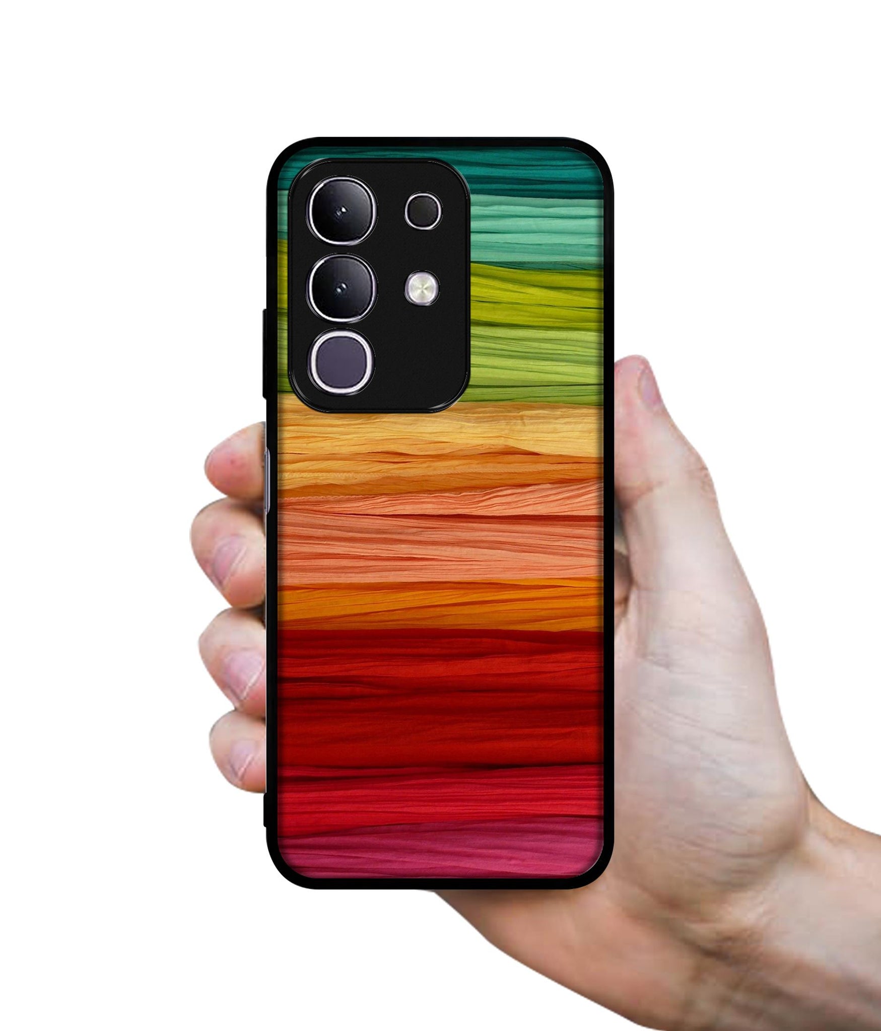 Colorful Thread Designer 2D Printed Back Case Cover for Vivo T4x 5G / Y29 4G / iQOO Z10x 5G
