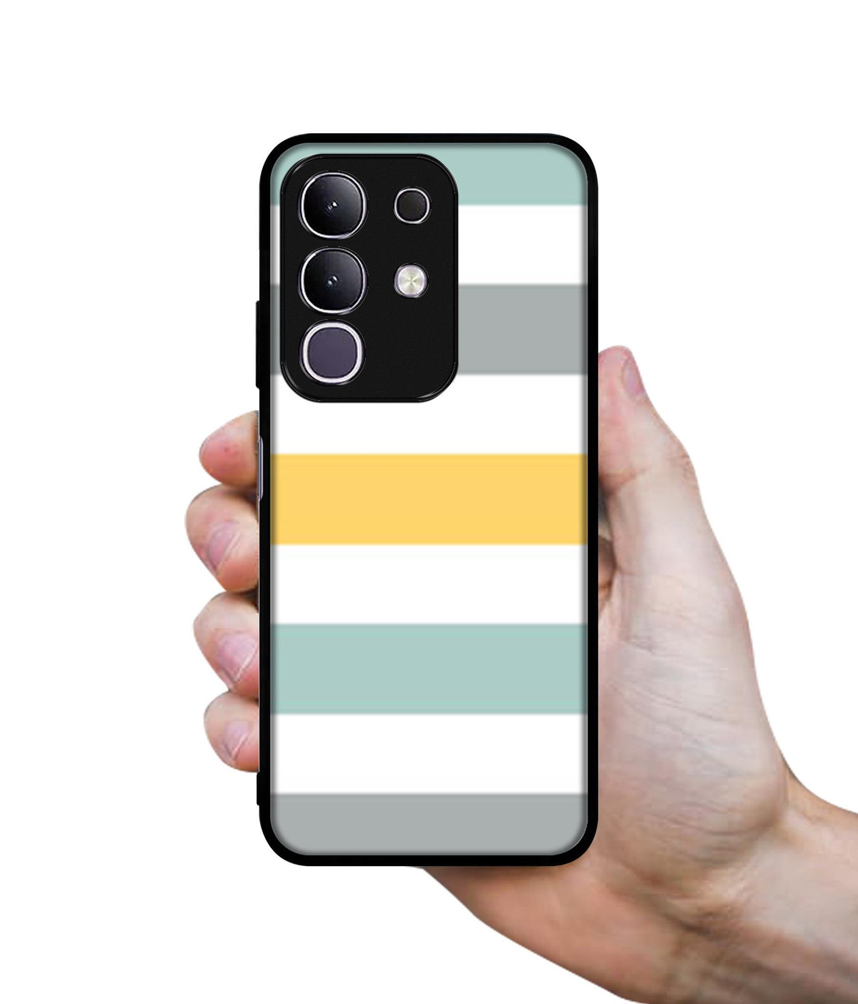 Line Texture Designer 2D Printed Back Case Cover for Vivo T4x 5G / Y29 4G / iQOO Z10x 5G