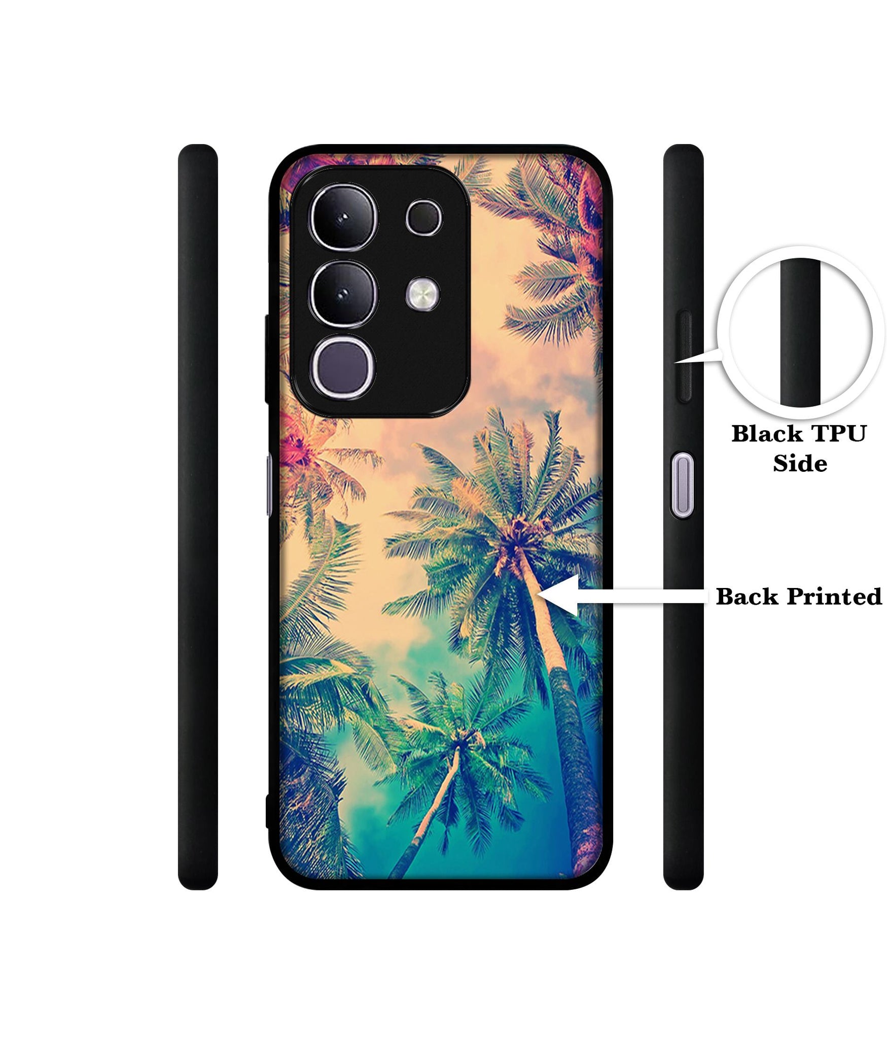 Trees Designer 2D Printed Back Case Cover for Vivo T4x 5G / Y29 4G / iQOO Z10x 5G