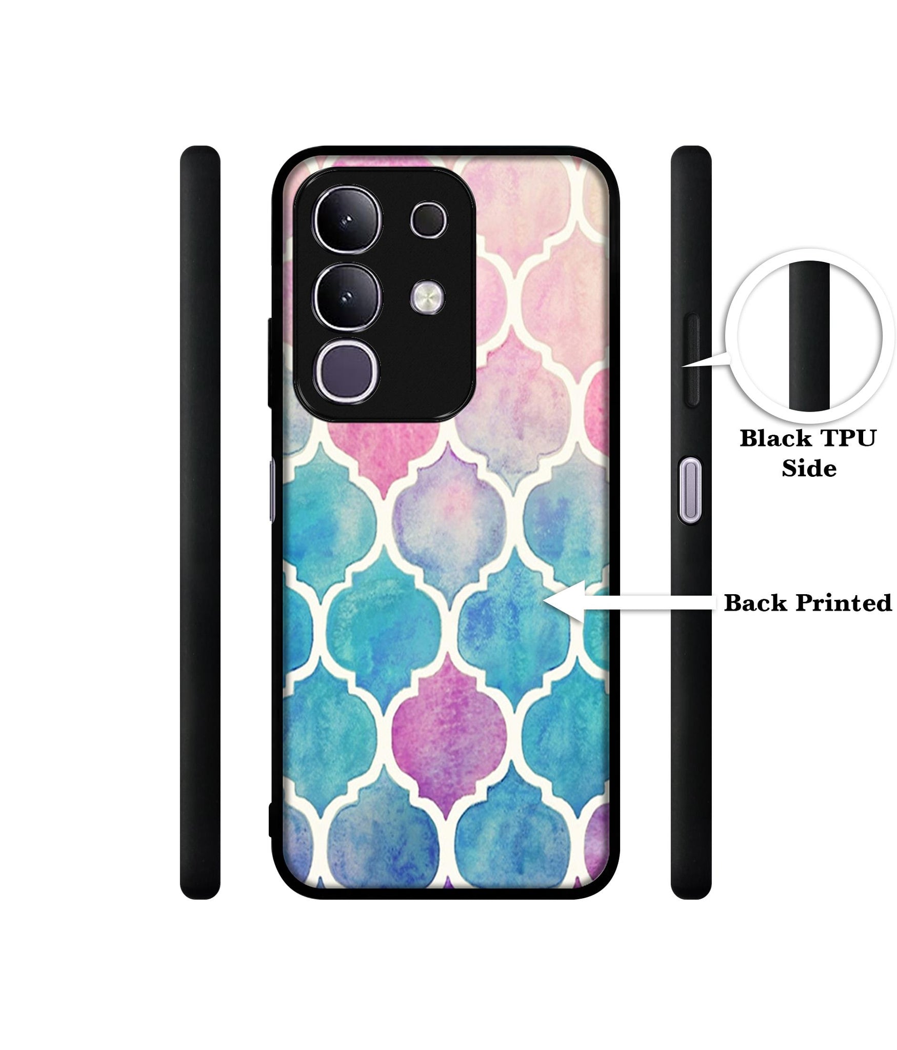 Patterns Art Designer 2D Printed Back Case Cover for Vivo T4x 5G / Y29 4G / iQOO Z10x 5G