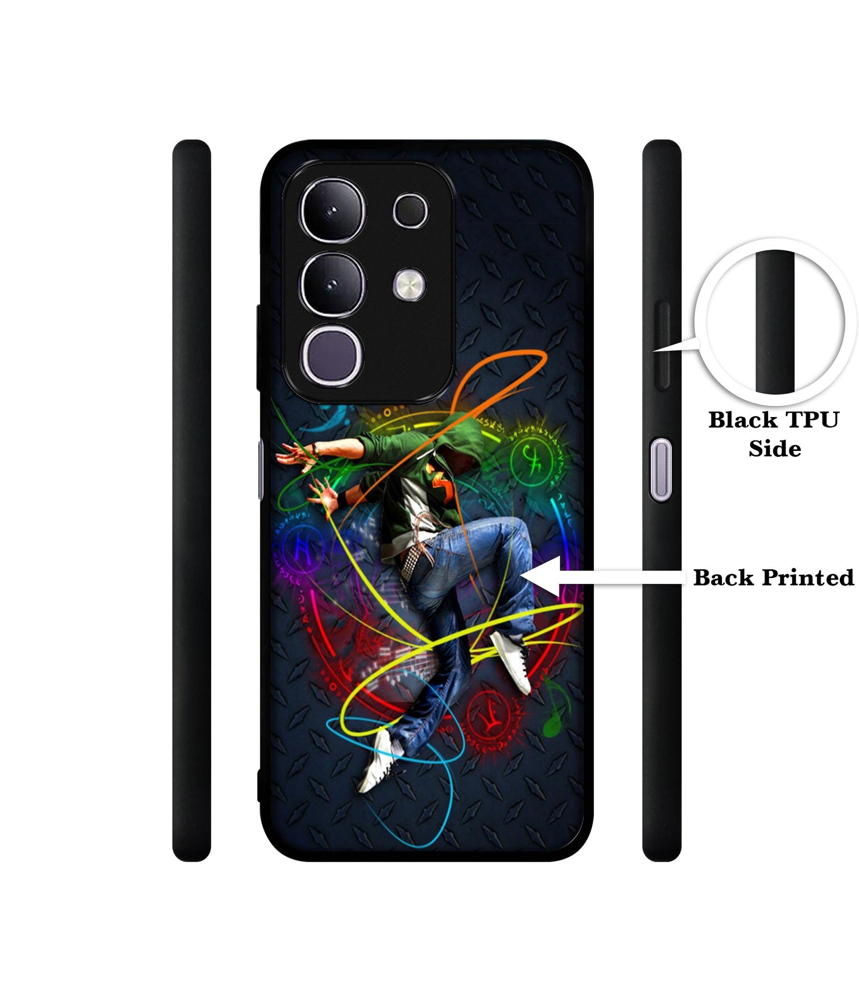 Boy With Music Designer 2D Printed Back Case Cover for Vivo T4x 5G / Y29 4G / iQOO Z10x 5G
