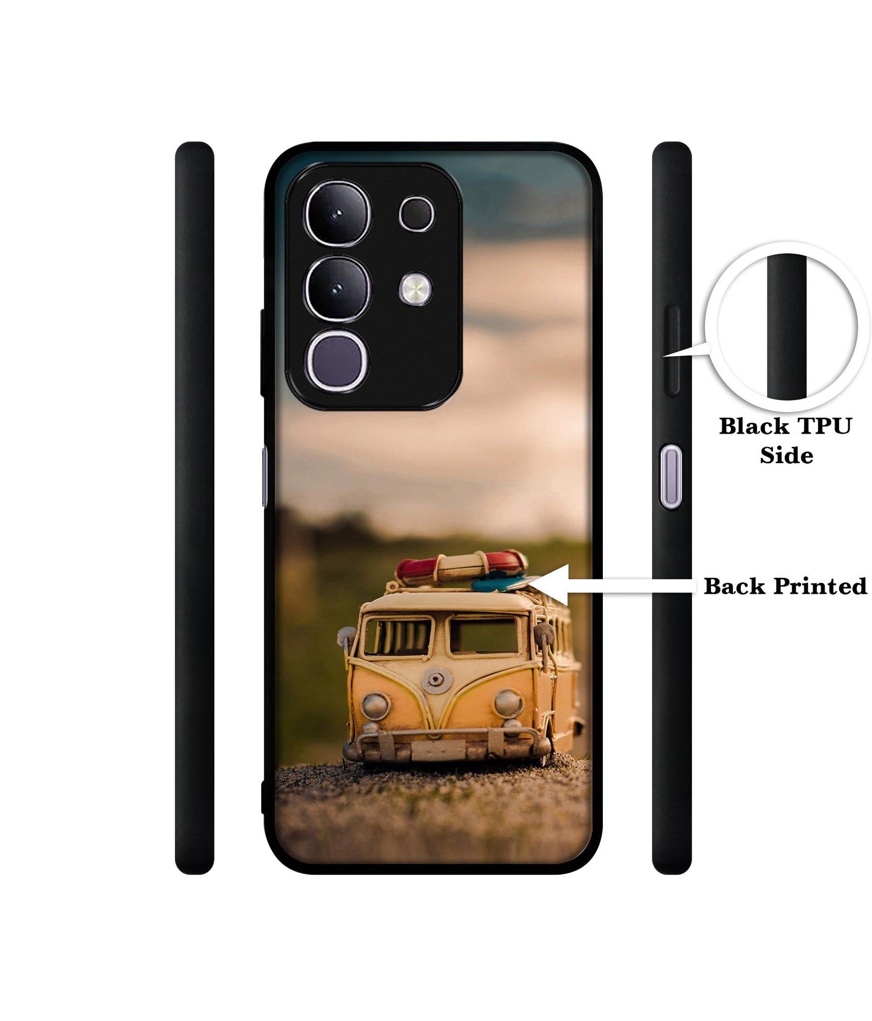 Toy Car Designer 2D Printed Back Case Cover for Vivo T4x 5G / Y29 4G / iQOO Z10x 5G
