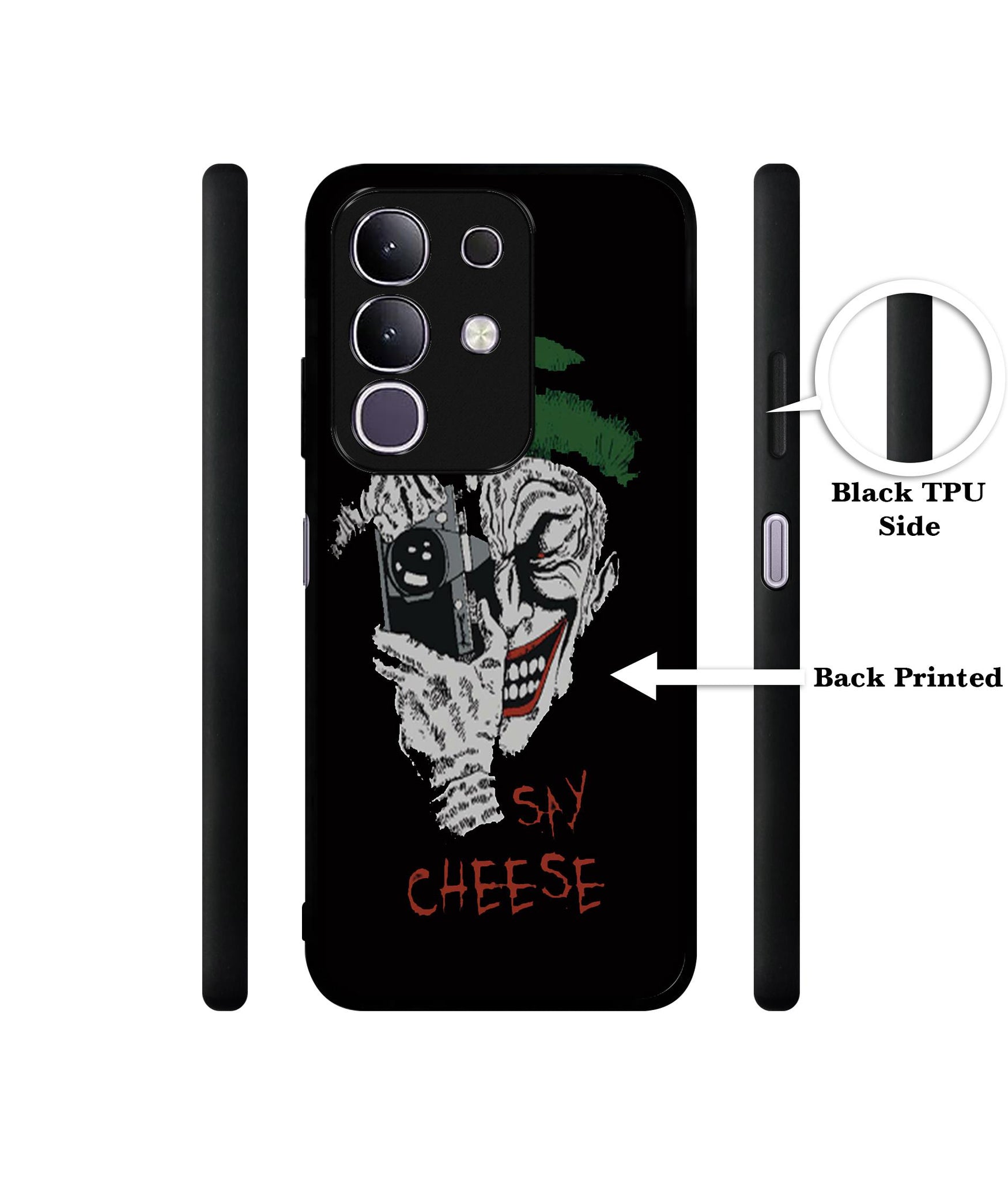 Joker Say Cheese Designer 2D Printed Back Case Cover for Vivo T4x 5G / Y29 4G / iQOO Z10x 5G