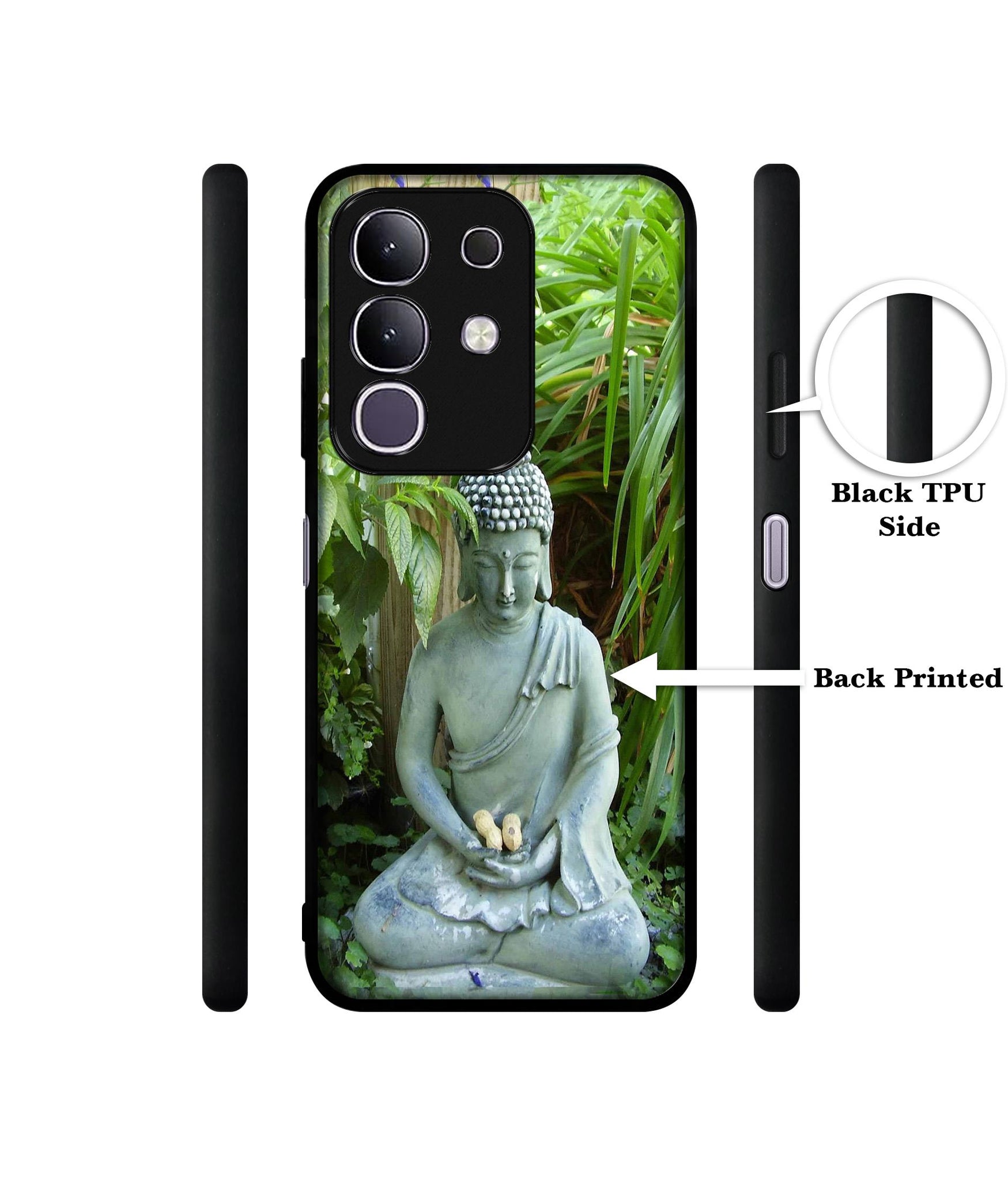 Buddhism Designer 2D Printed Back Case Cover for Vivo T4x 5G / Y29 4G / iQOO Z10x 5G