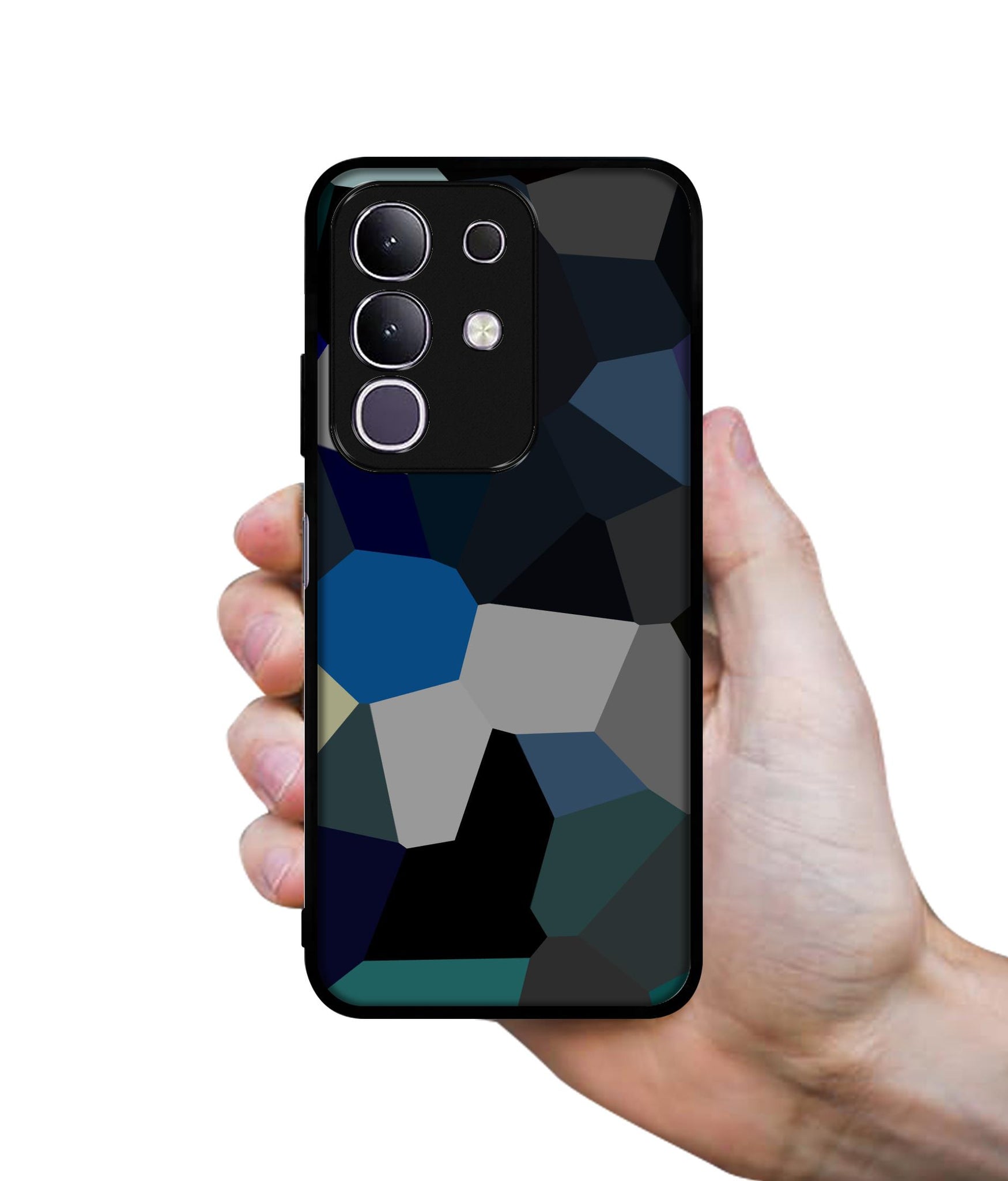 Mathematical Shape Designer 2D Printed Back Case Cover for Vivo T4x 5G / Y29 4G / iQOO Z10x 5G