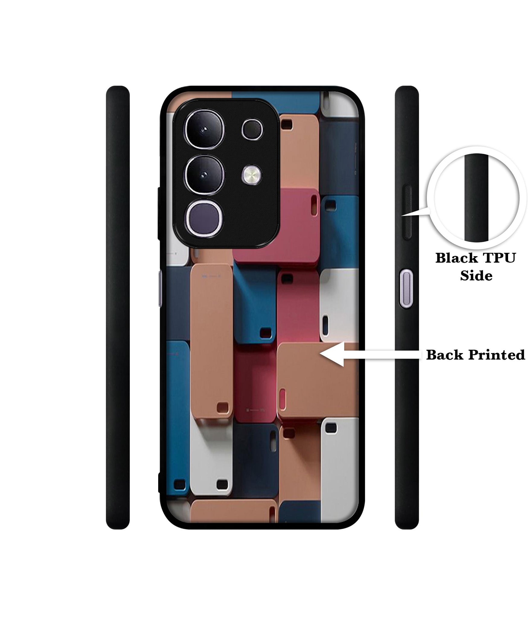 Mobile Cover Designer 2D Printed Back Case Cover for Vivo T4x 5G / Y29 4G / iQOO Z10x 5G