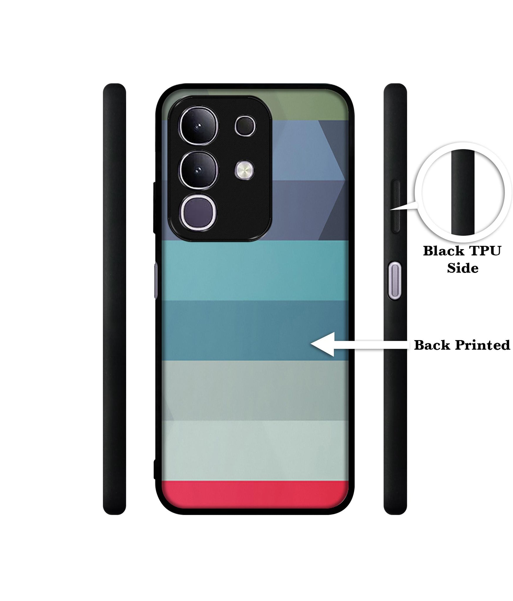 Colorful Lines Designer 2D Printed Back Case Cover for Vivo T4x 5G / Y29 4G / iQOO Z10x 5G