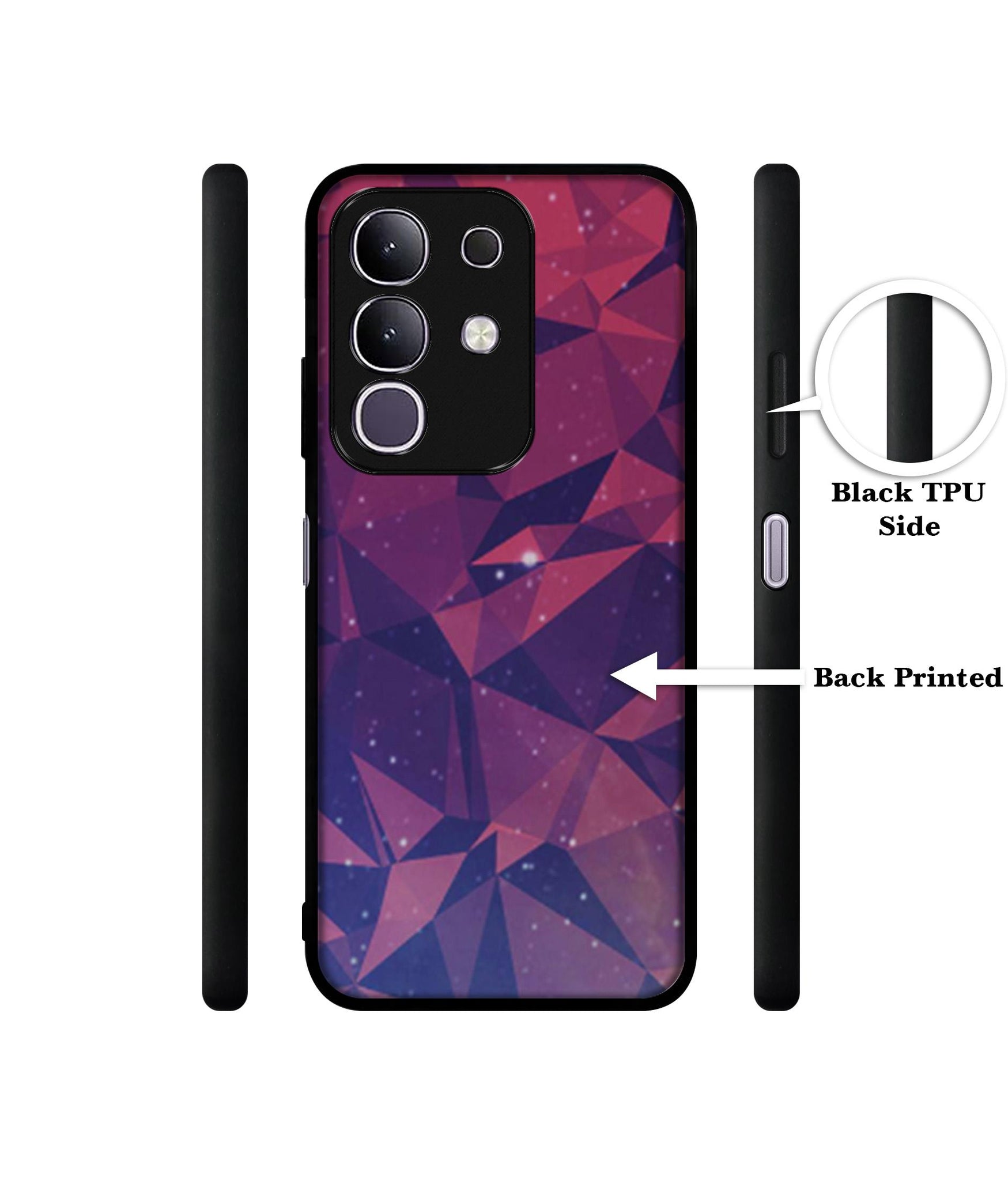 Bad Color Shape Designer 2D Printed Back Case Cover for Vivo T4x 5G / Y29 4G / iQOO Z10x 5G