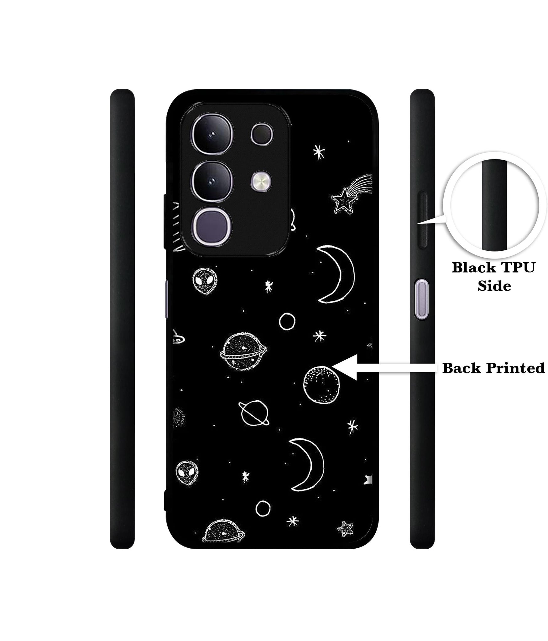 Space Stars Universe Designer 2D Printed Back Case Cover for Vivo T4x 5G / Y29 4G / iQOO Z10x 5G