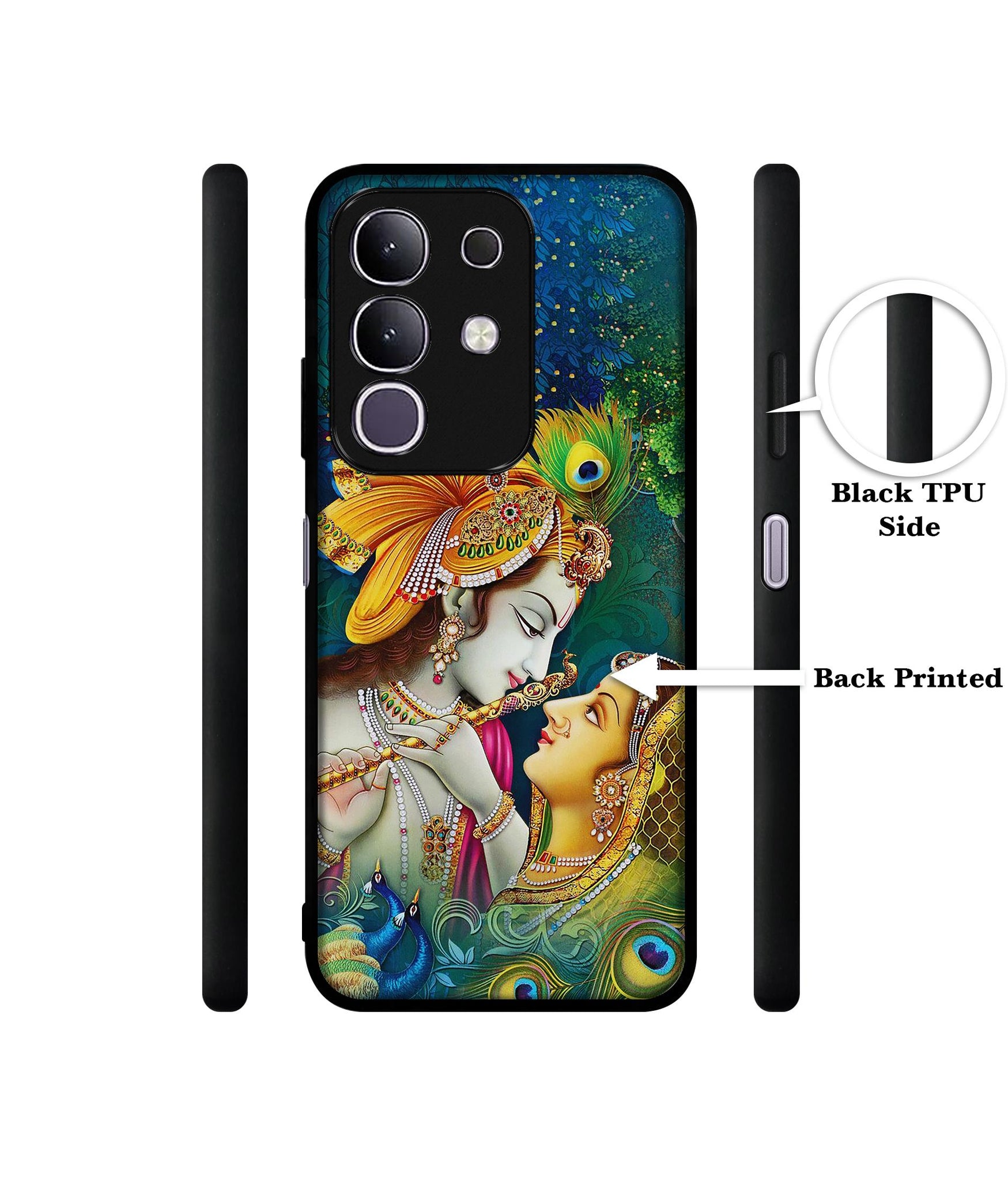Radha Kishan Love Designer 2D Printed Back Case Cover for Vivo T4x 5G / Y29 4G / iQOO Z10x 5G