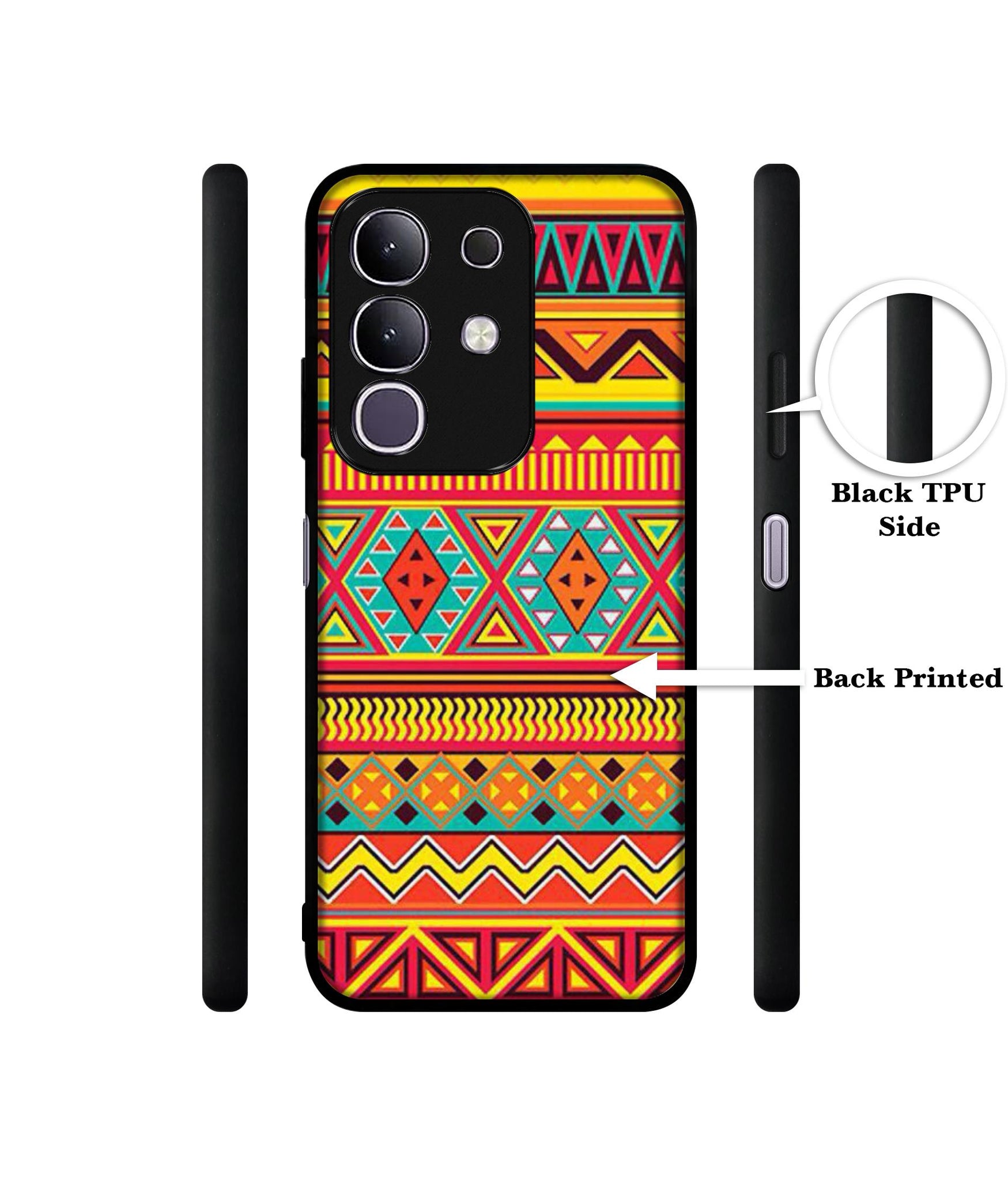 Artistic Rangoli Designer 2D Printed Back Case Cover for Vivo T4x 5G / Y29 4G / iQOO Z10x 5G