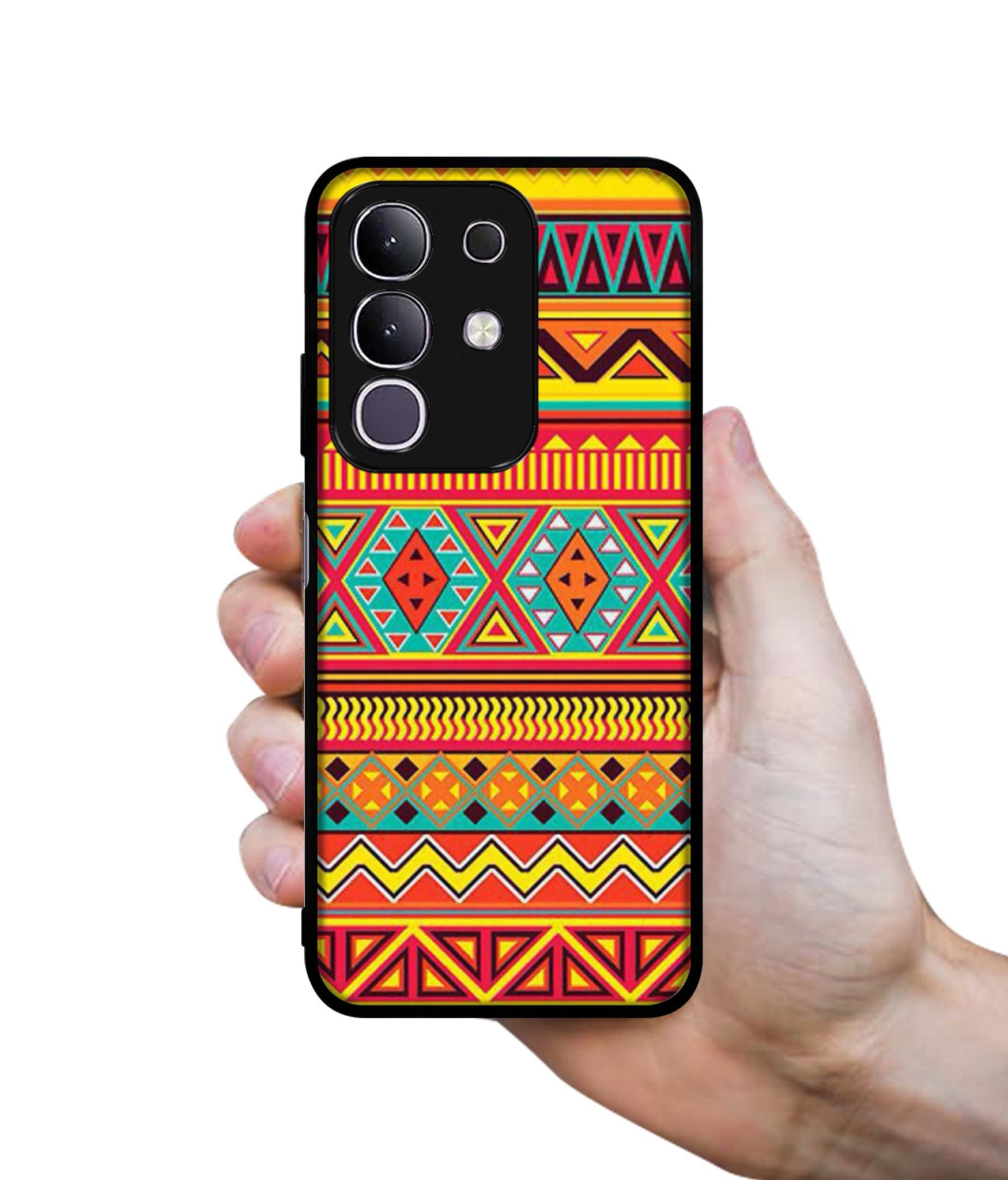 Artistic Rangoli Designer 2D Printed Back Case Cover for Vivo T4x 5G / Y29 4G / iQOO Z10x 5G