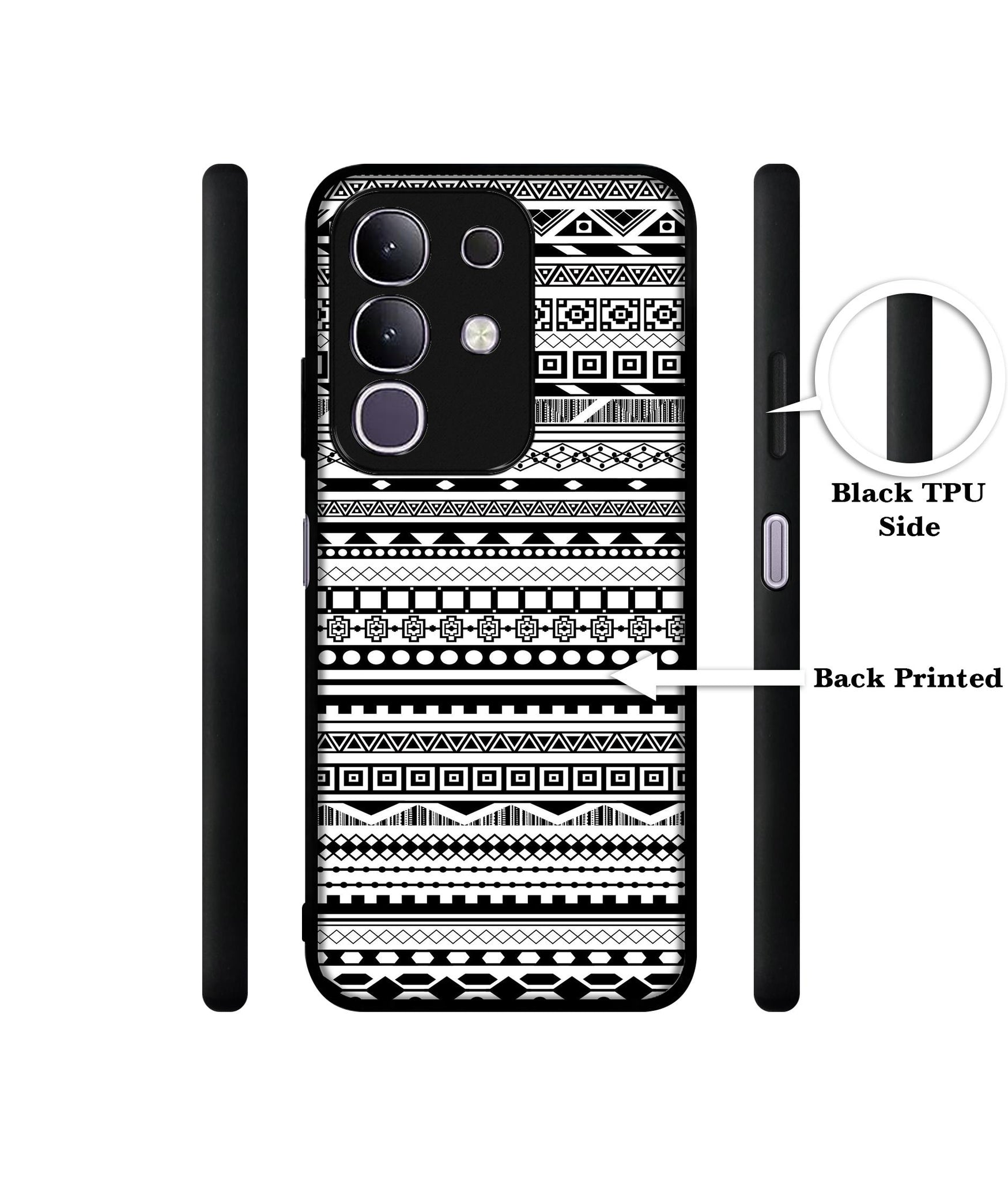 Black & White Patterns Designer 2D Printed Back Case Cover for Vivo T4x 5G / Y29 4G / iQOO Z10x 5G