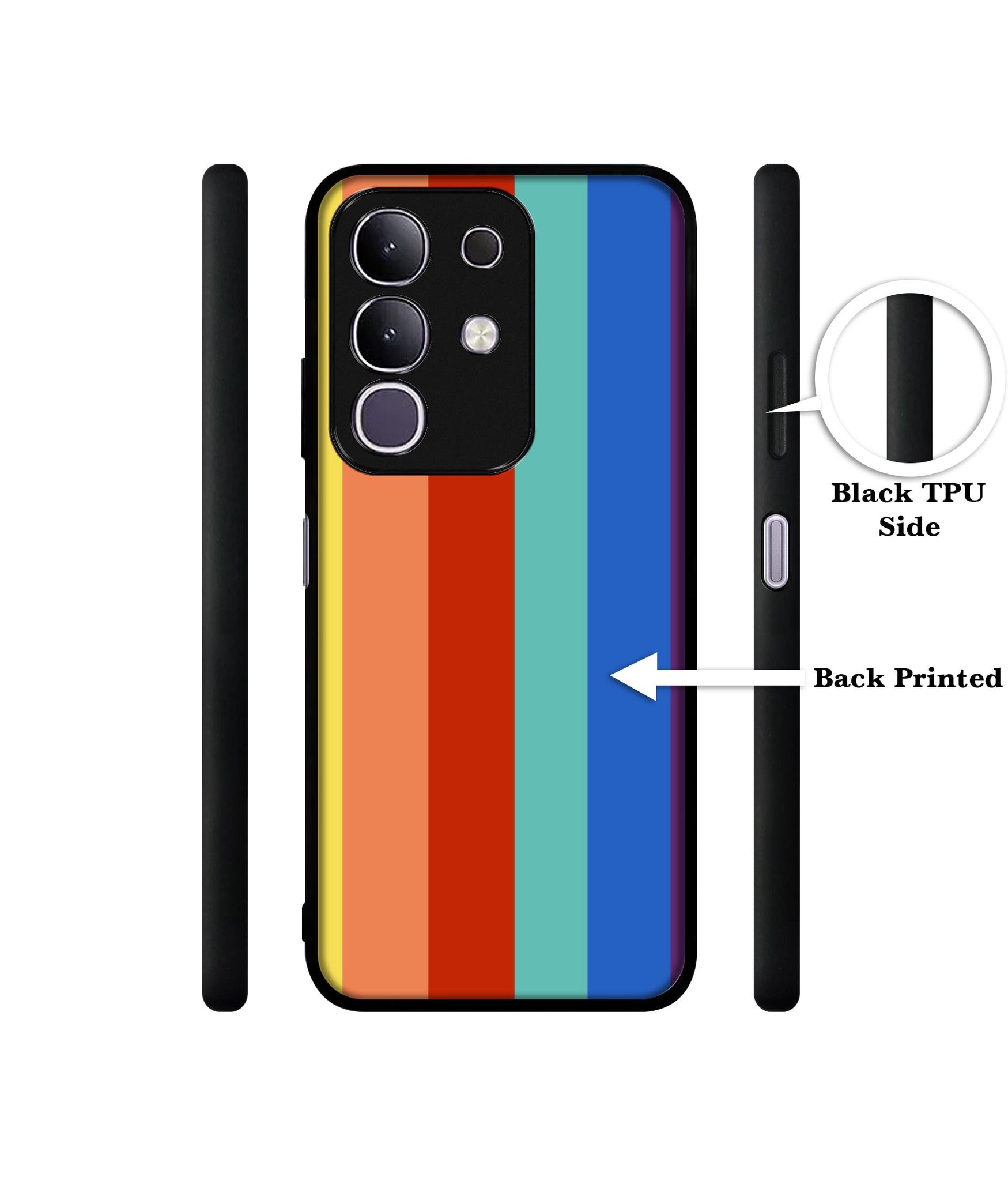 Rainbow Colors Designer 2D Printed Back Case Cover for Vivo T4x 5G / Y29 4G / iQOO Z10x 5G