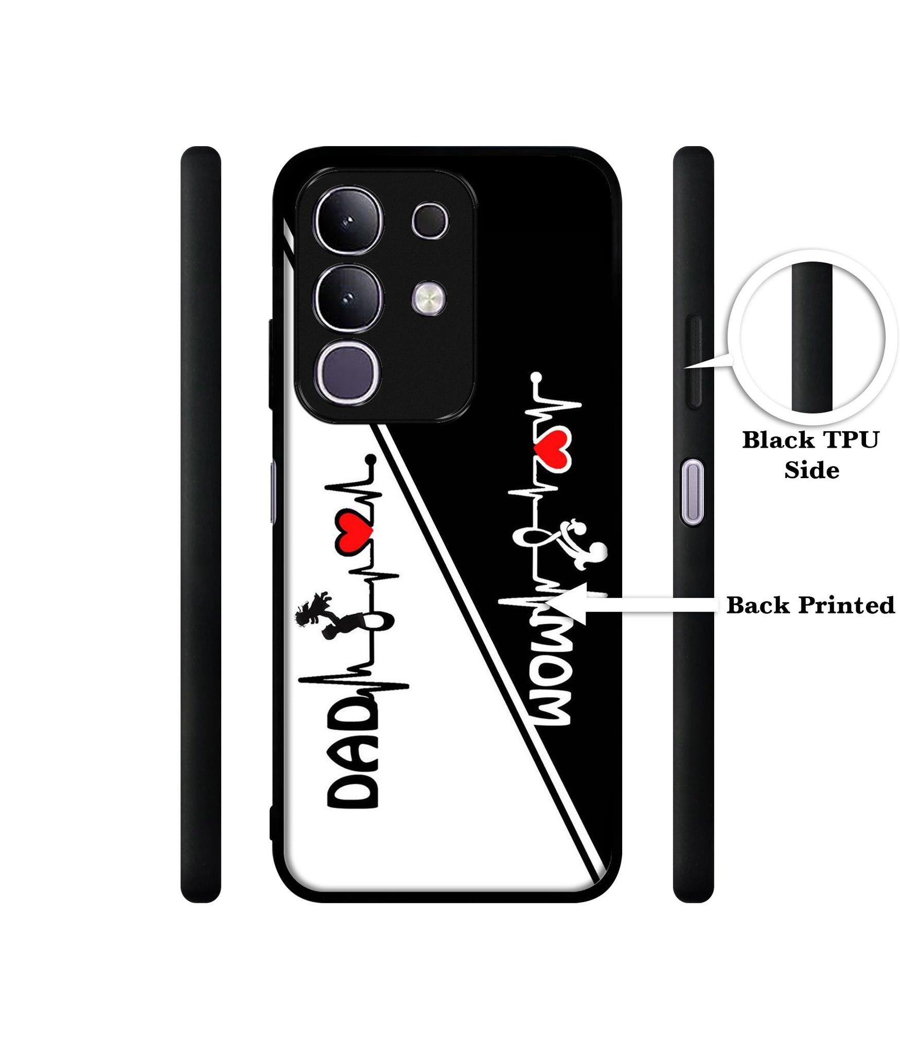 Mom and Dad Lover Designer 2D Printed Back Case Cover for Vivo T4x 5G / Y29 4G / iQOO Z10x 5G