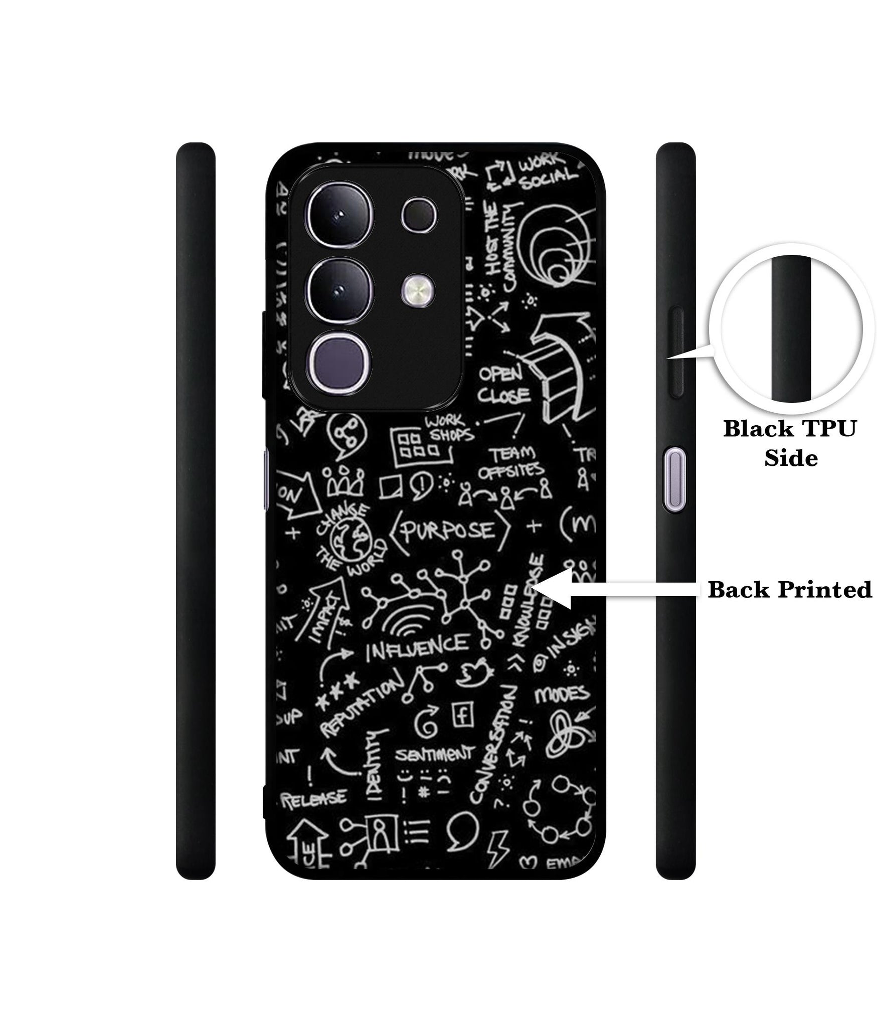 Formulas Designer 2D Printed Back Case Cover for Vivo T4x 5G / Y29 4G / iQOO Z10x 5G