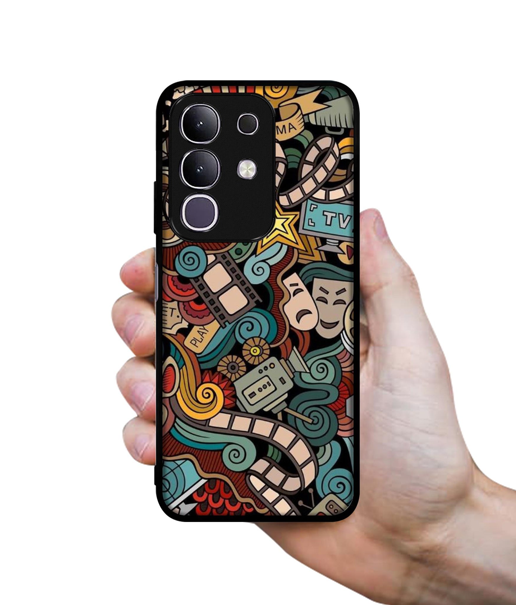 Movies Designer 2D Printed Back Case Cover for Vivo T4x 5G / Y29 4G / iQOO Z10x 5G