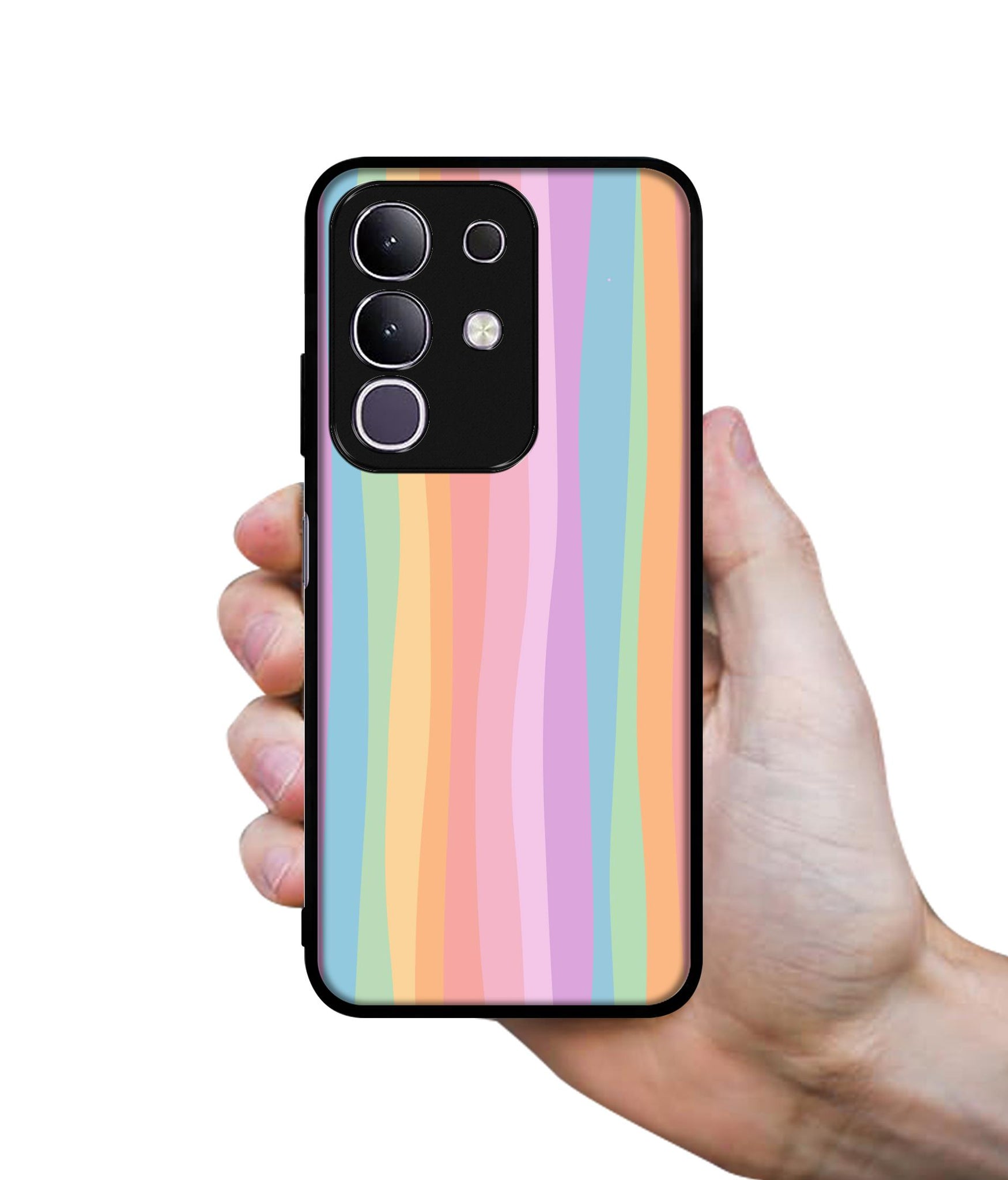 Cool Rainbow Designer 2D Printed Back Case Cover for Vivo T4x 5G / Y29 4G / iQOO Z10x 5G