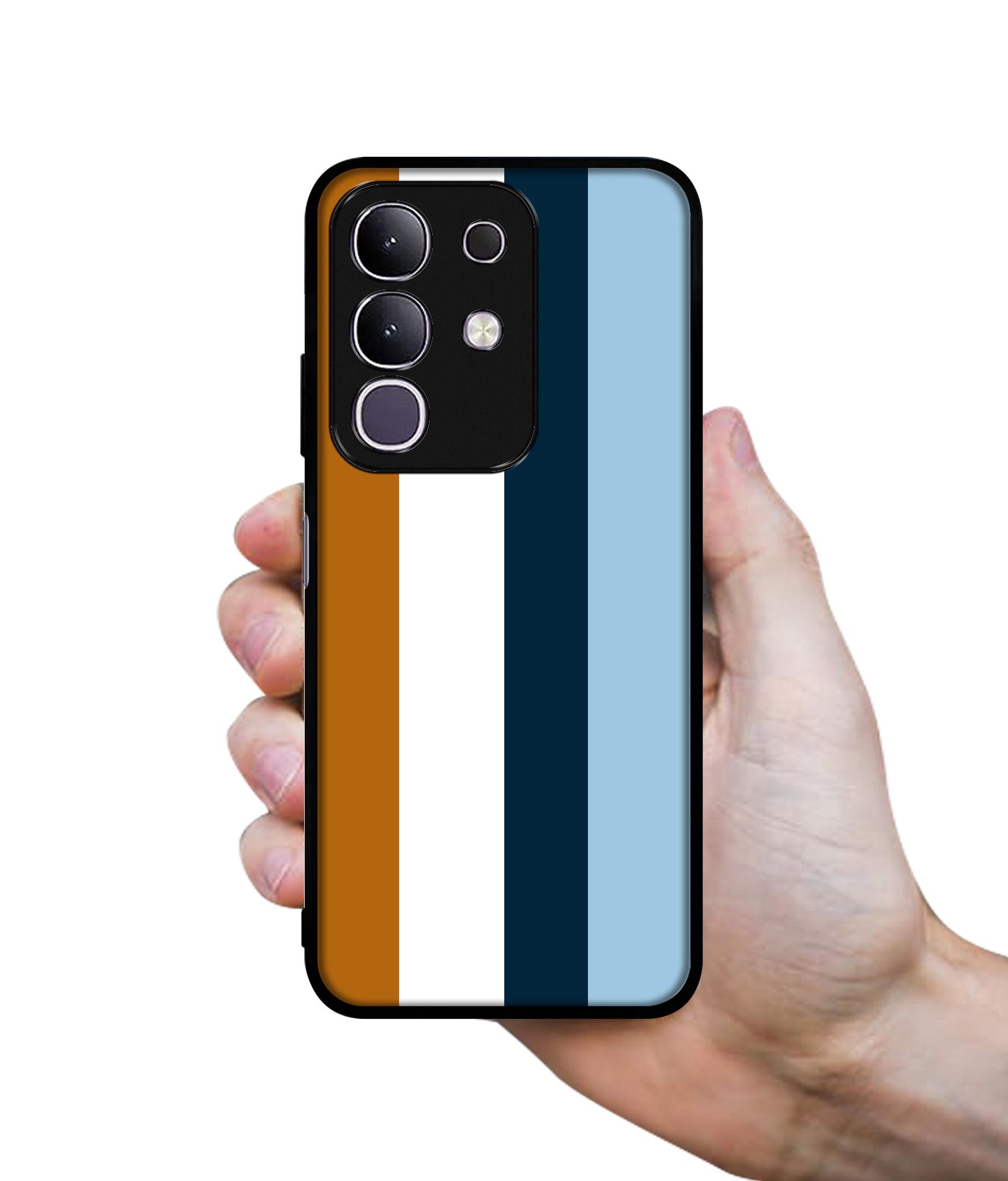Color Stripes Designer 2D Printed Back Case Cover for Vivo T4x 5G / Y29 4G / iQOO Z10x 5G