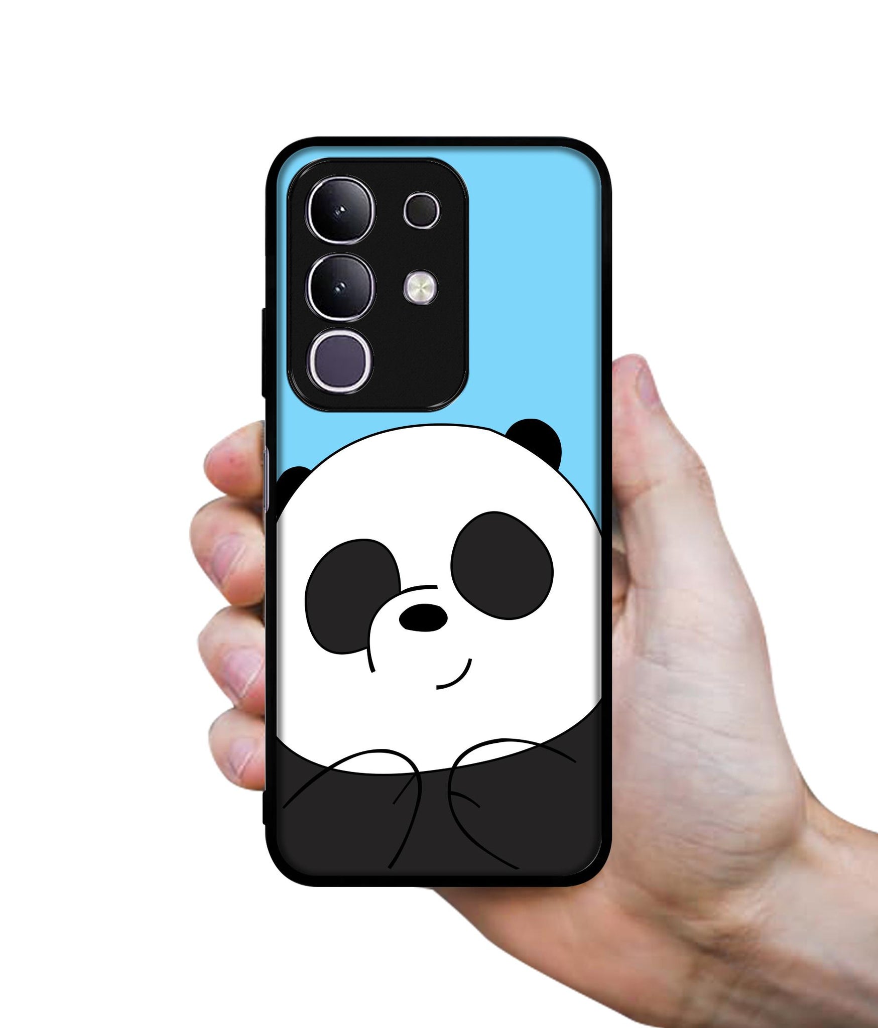 Cute Panda Designer 2D Printed Back Case Cover for Vivo T4x 5G / Y29 4G / iQOO Z10x 5G