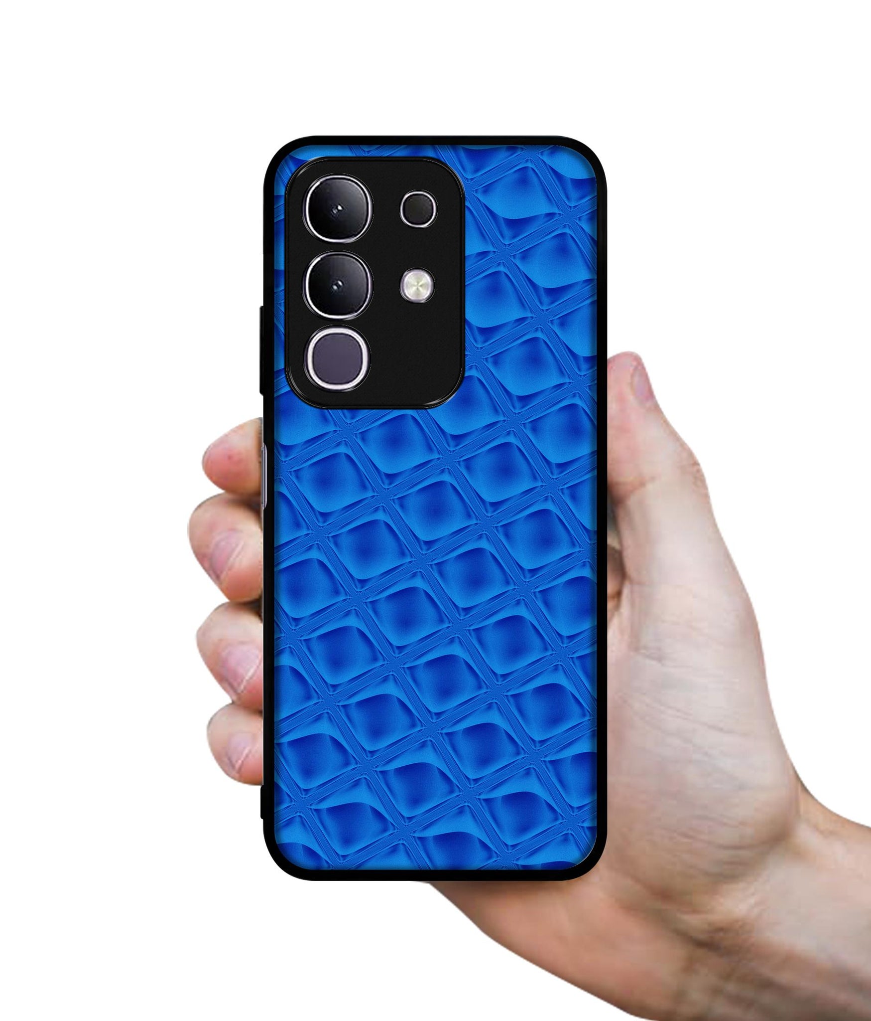 Blue Diamond Designer 2D Printed Back Case Cover for Vivo T4x 5G / Y29 4G / iQOO Z10x 5G