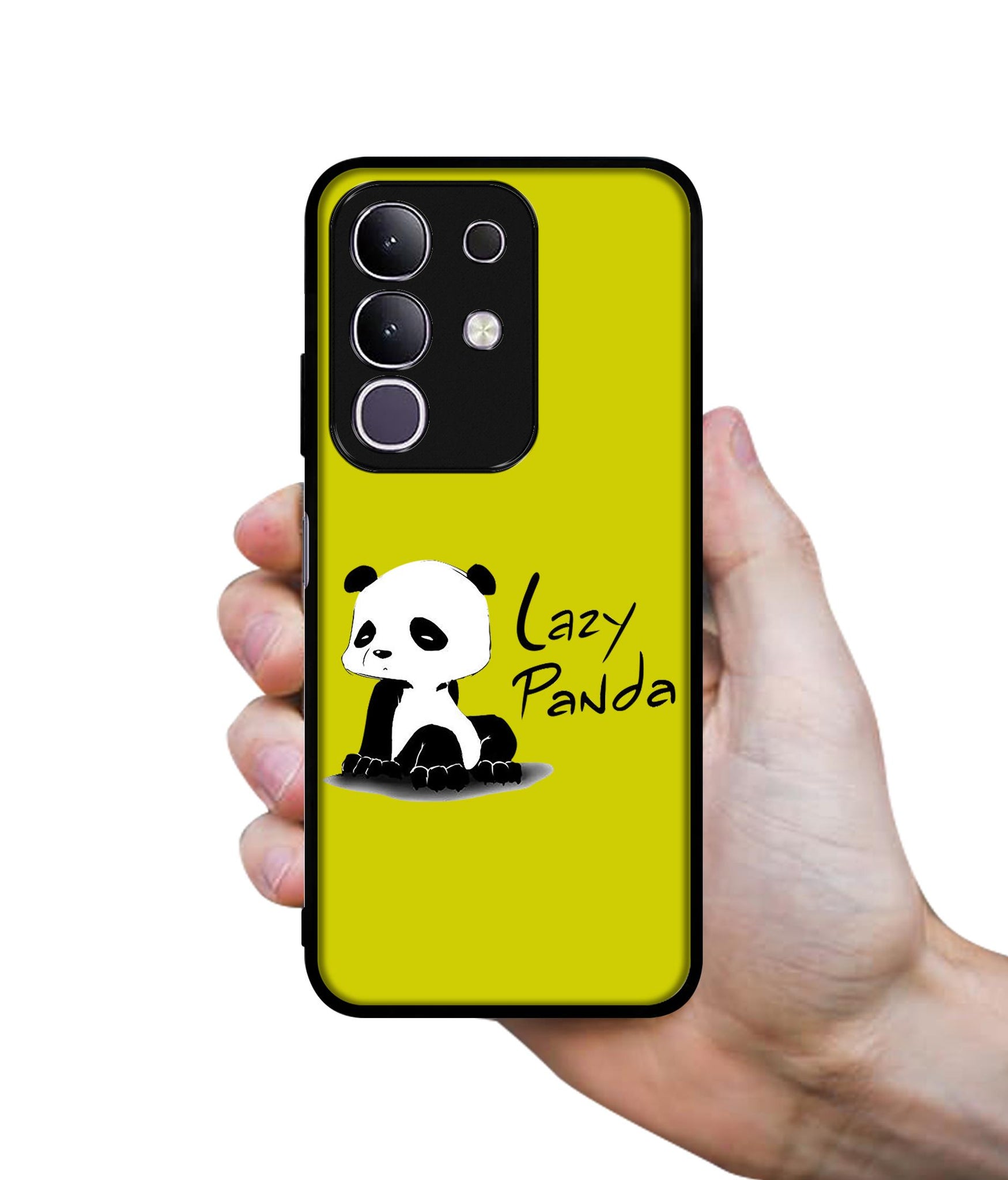 Lazy Panda Designer 2D Printed Back Case Cover for Vivo T4x 5G / Y29 4G / iQOO Z10x 5G