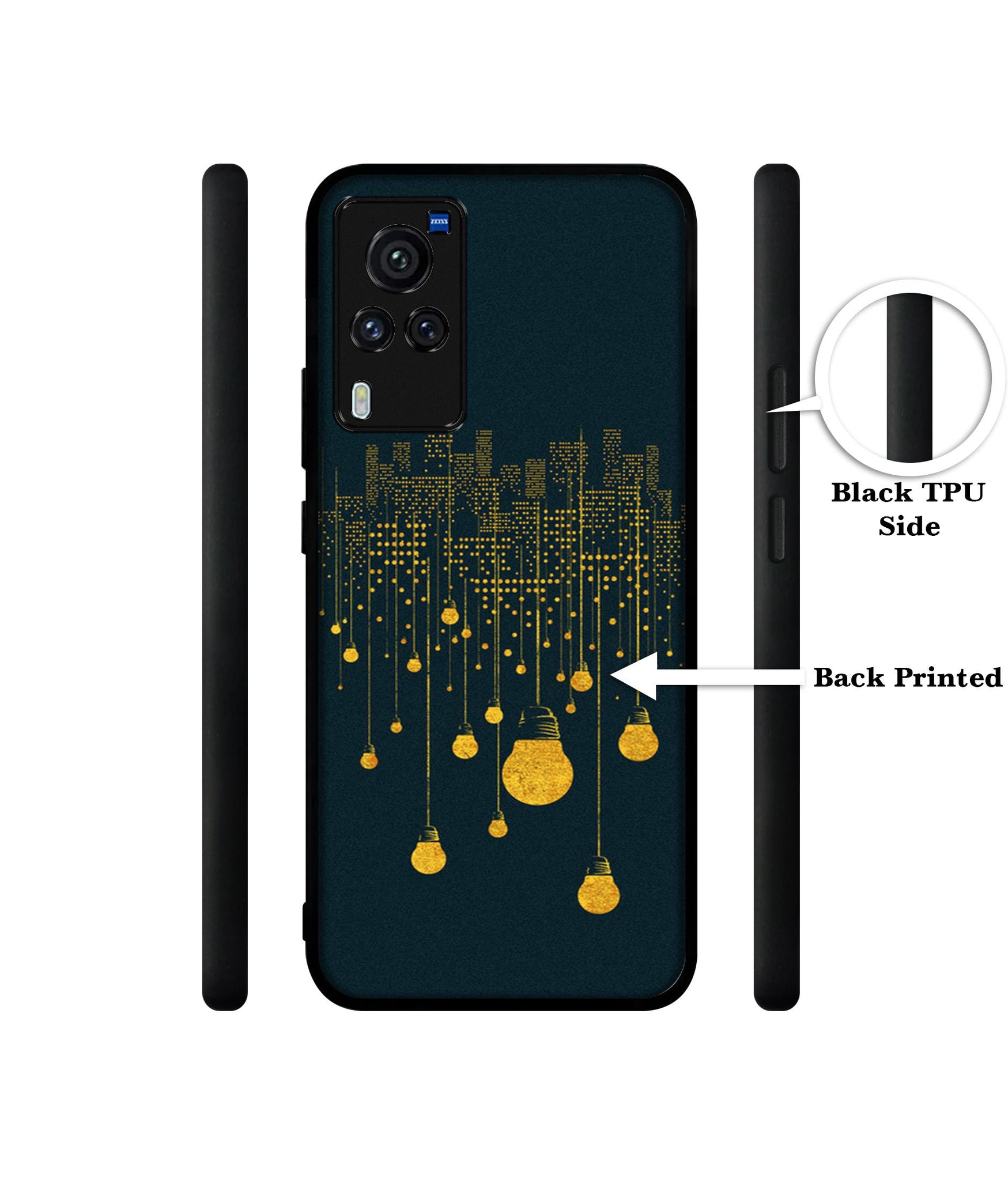 City Light Pattern Designer 2D Printed Back Case Cover for Vivo X60 Pro 5G