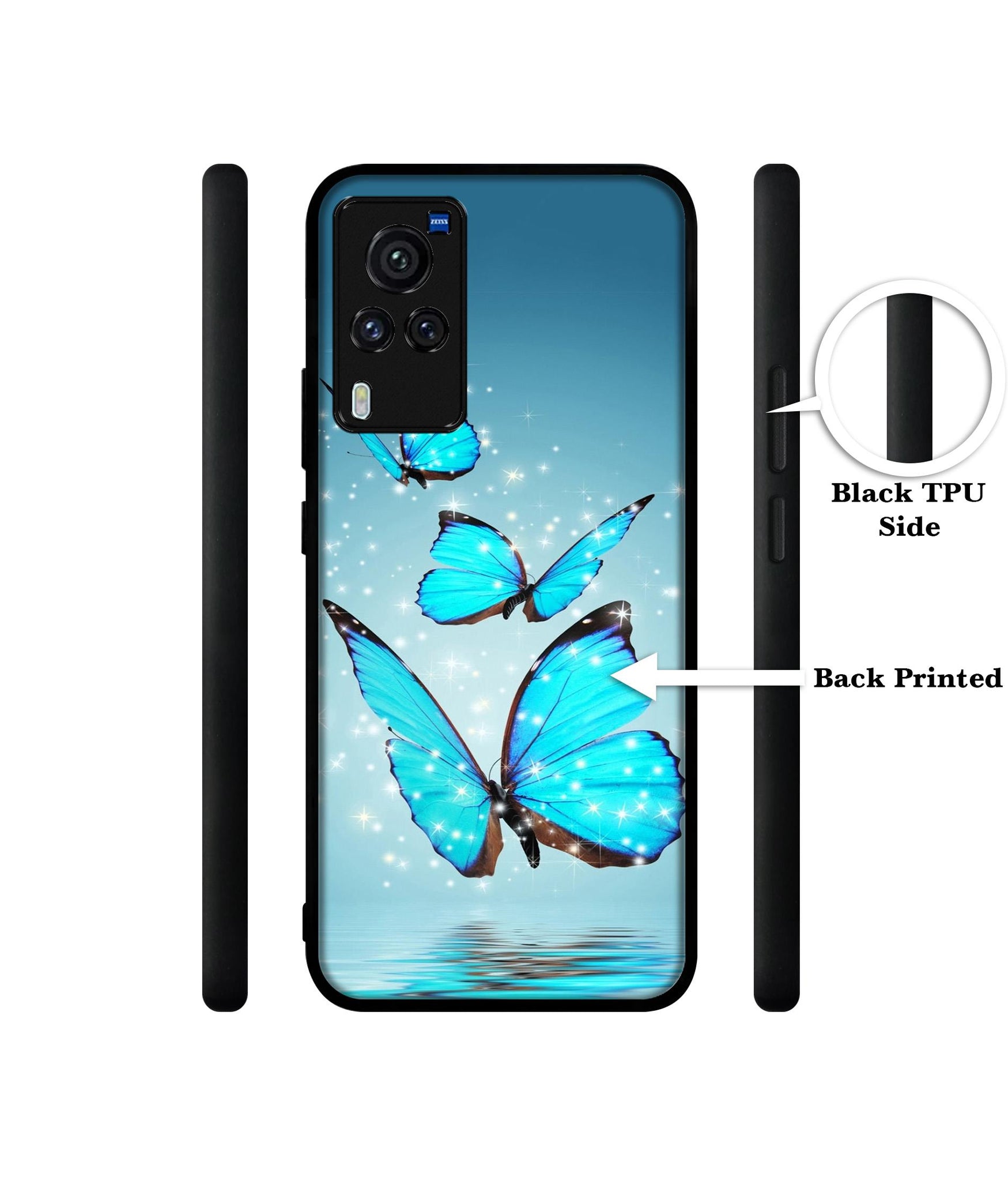 Flying Butterflies Designer 2D Printed Back Case Cover for Vivo X60 Pro 5G